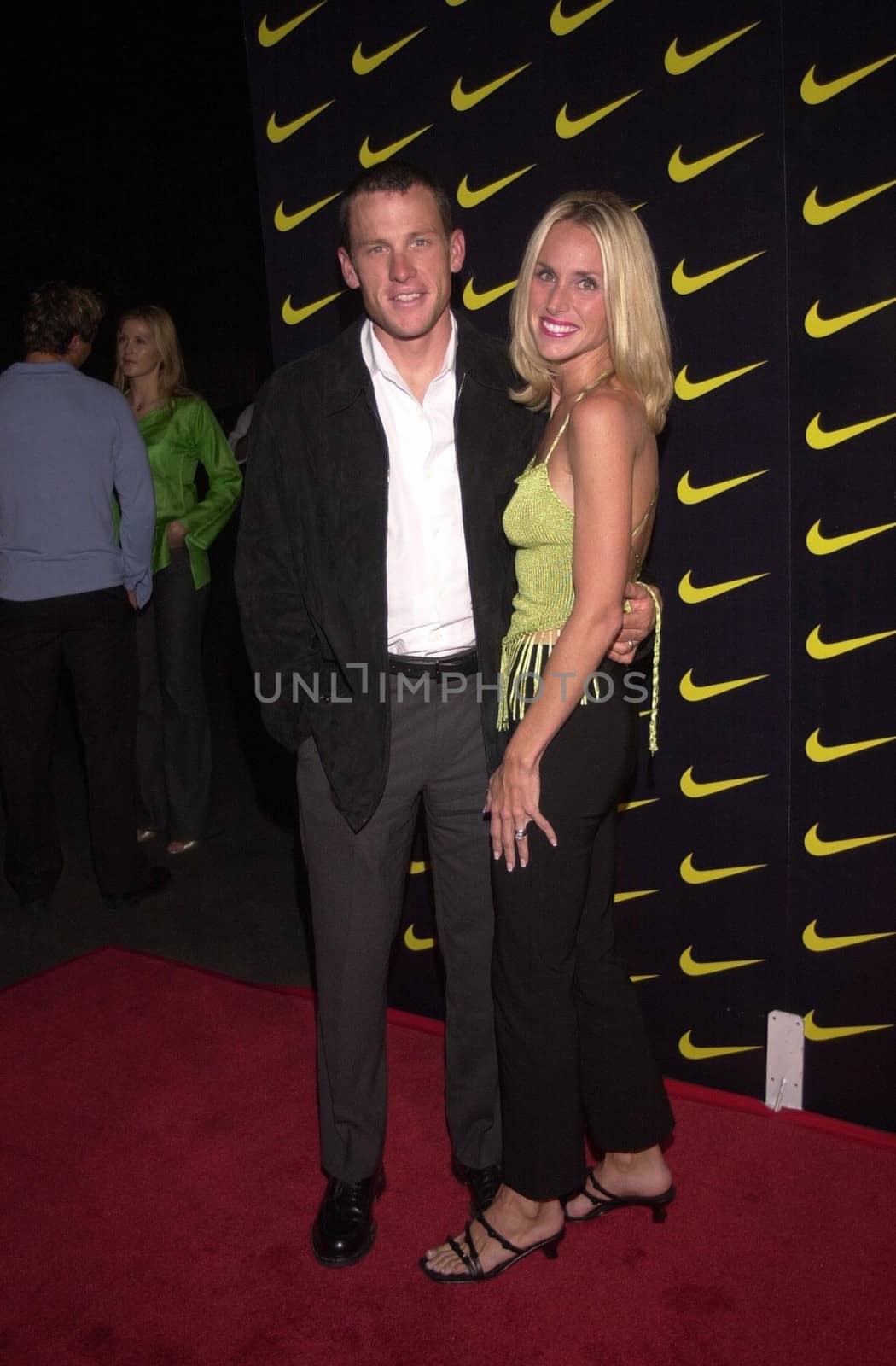 Lance and Kristen Armstrong at a party honoring two-time Tour de France winner Lance Armstrong in Beverly Hills. 07-27-00