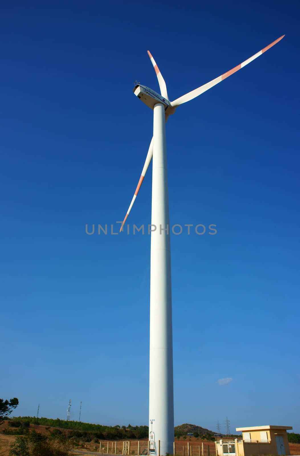 Green energy supply, wind turbine by xuanhuongho