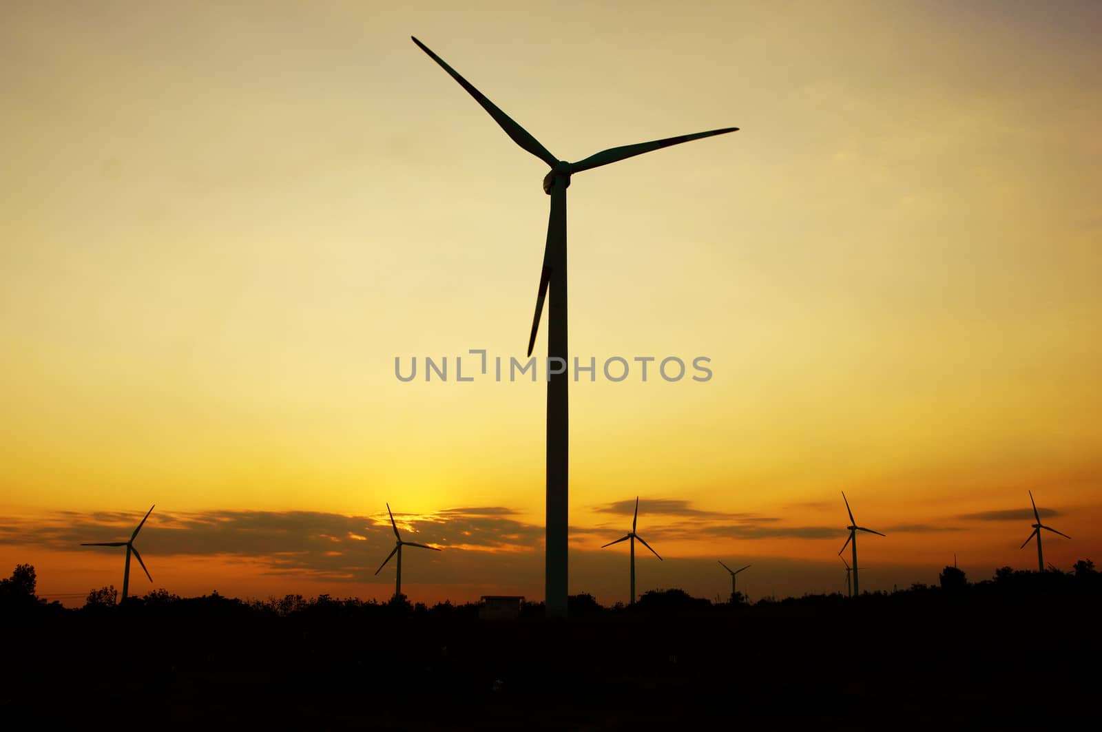 Green energy supply, wind turbine by xuanhuongho