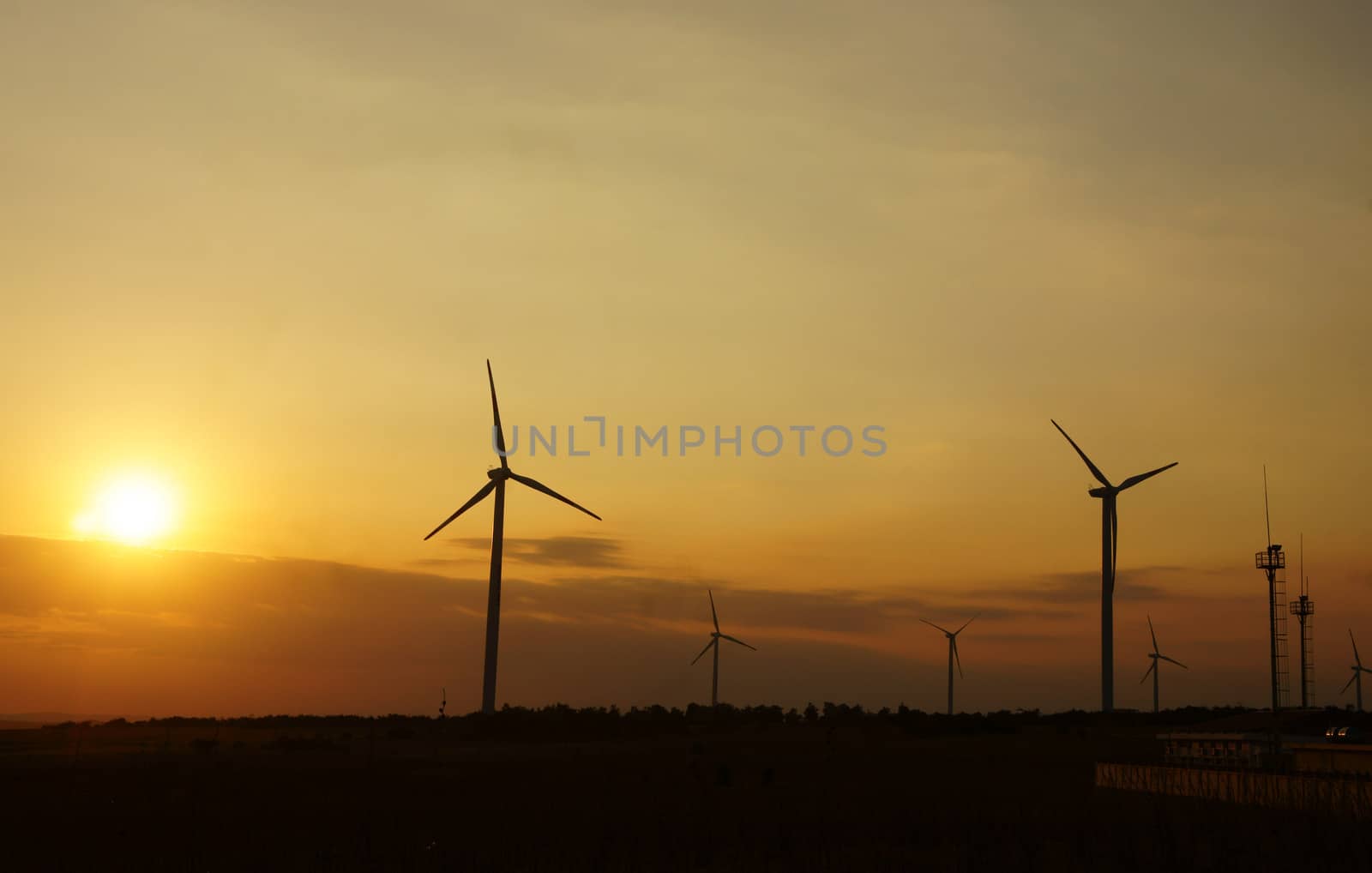 Green energy supply, wind turbine by xuanhuongho
