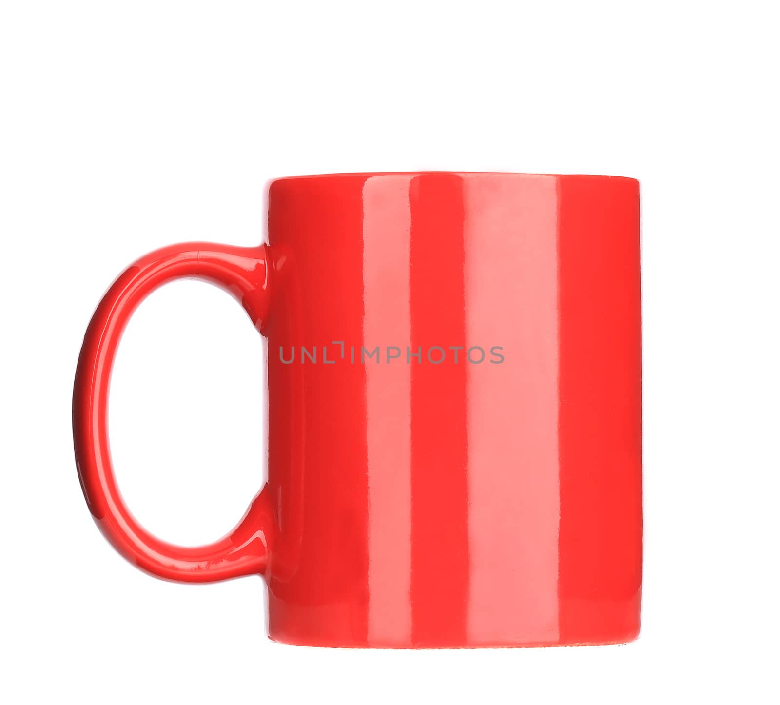 red mug. isolated on a white background