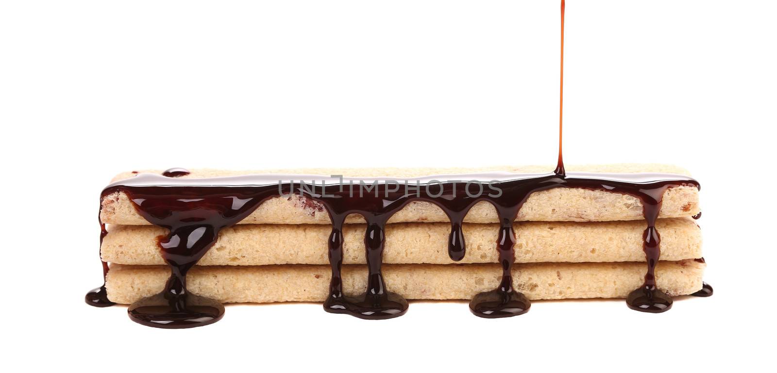 Coated stake wafers of chocolate by indigolotos