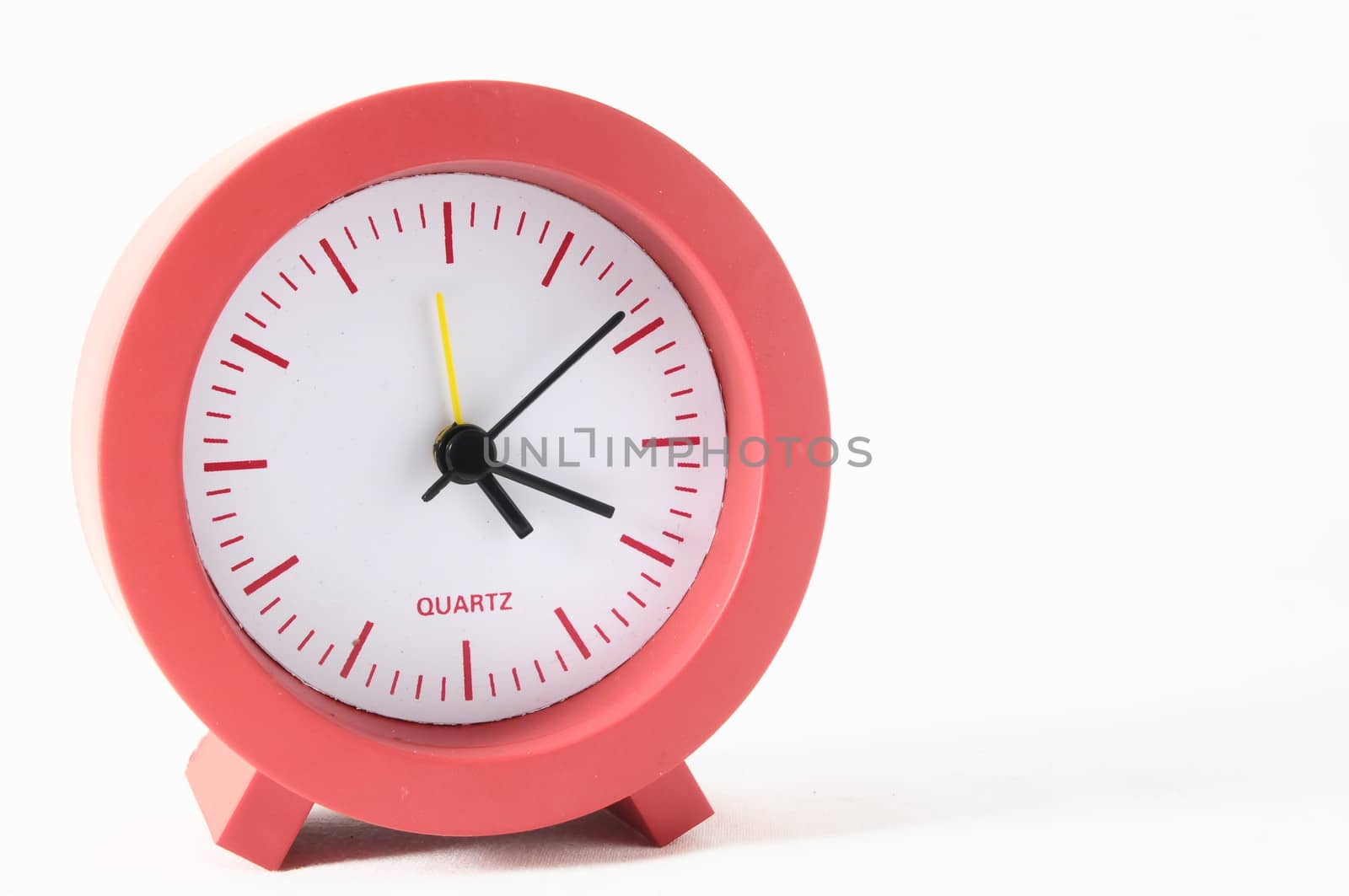 Retro Vintage Alarm Clock on a White Background