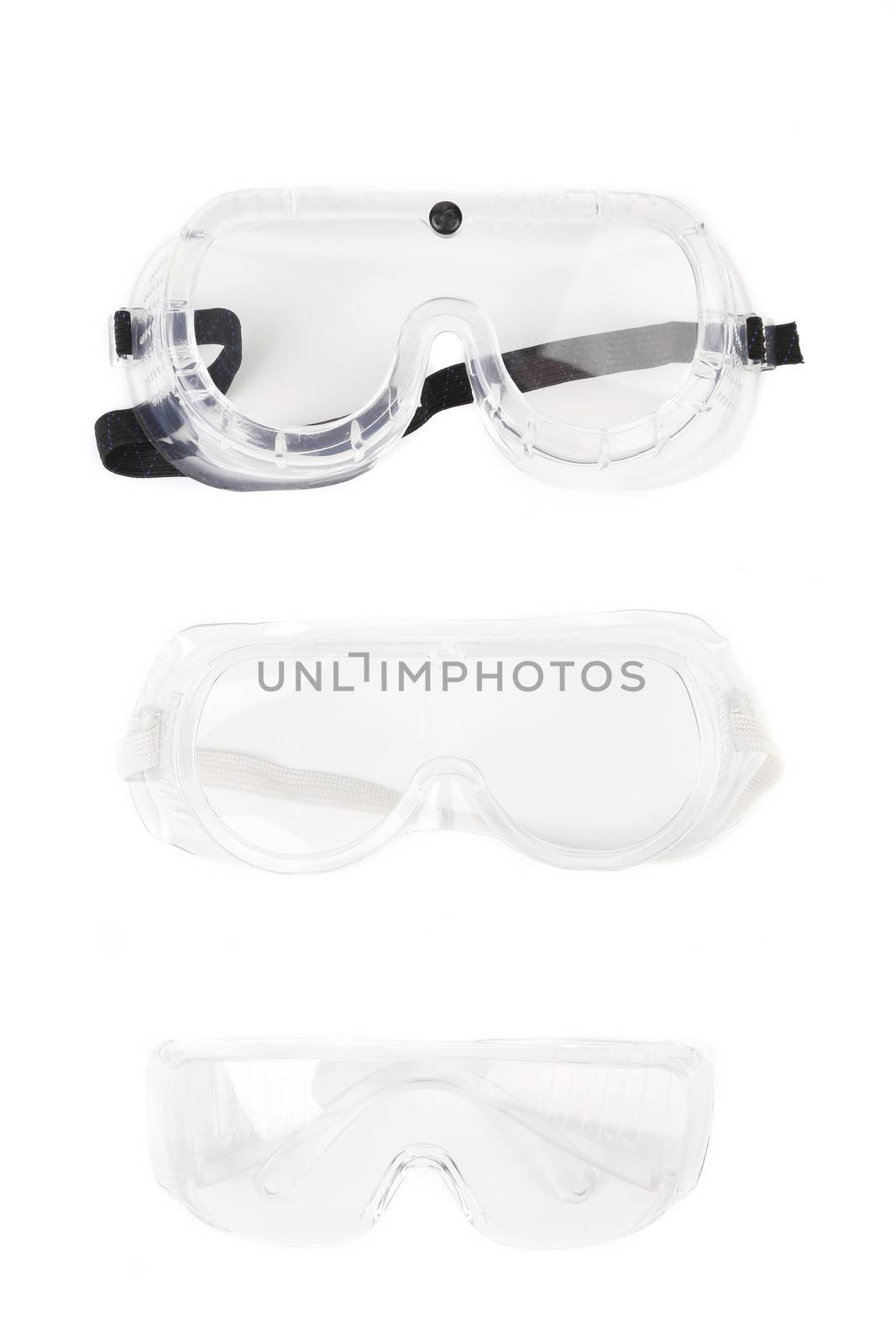 Safety glasses. Isolated on a white background.