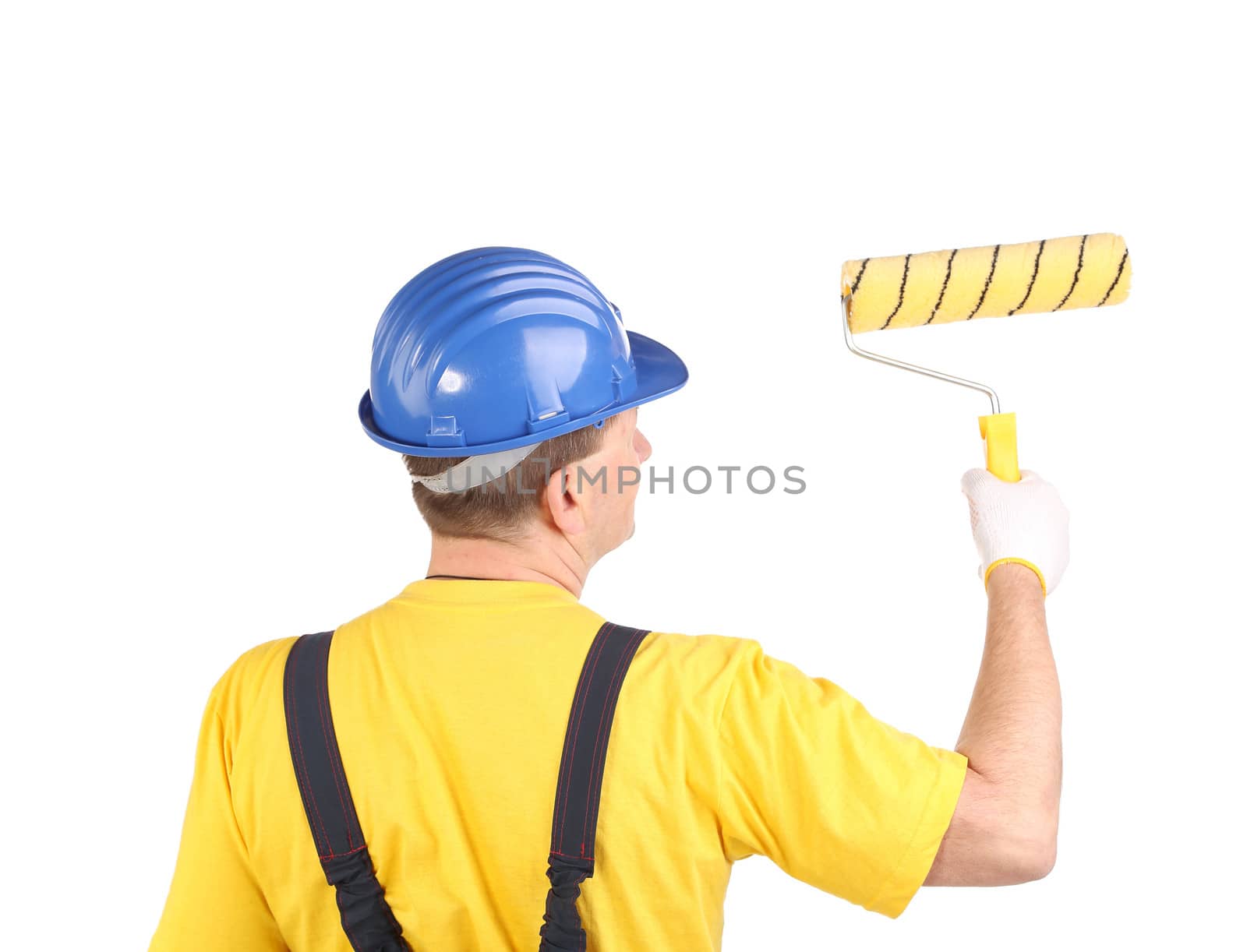Worker with roller. by indigolotos