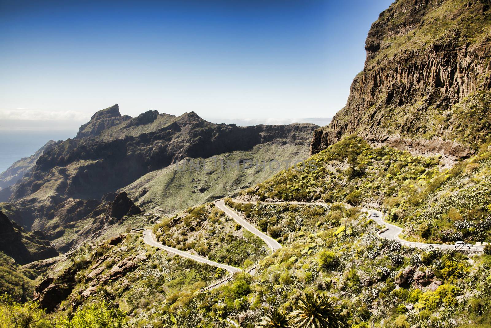 Road in Tenerife mountains by GryT