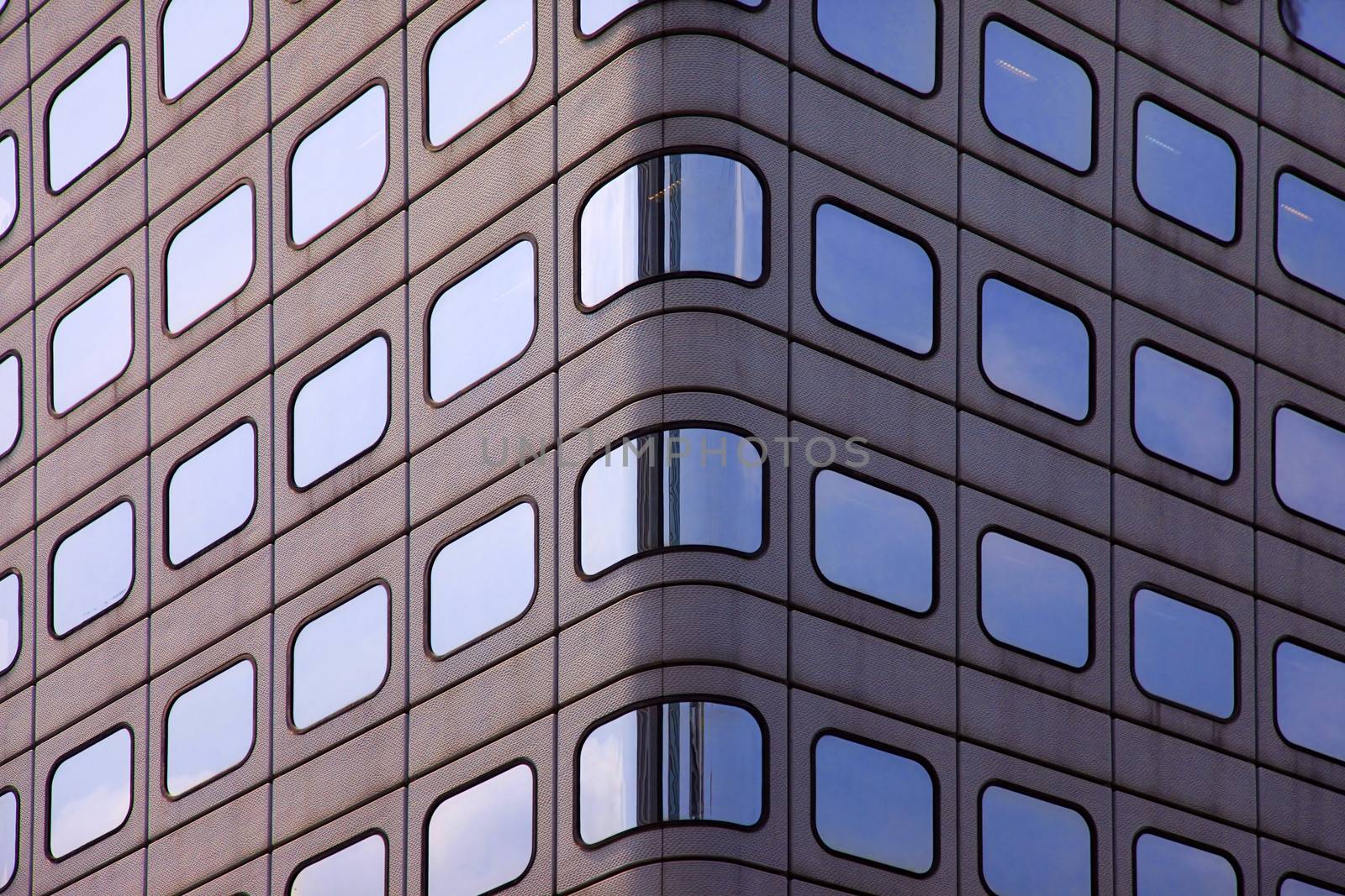 Fasade of office building in Hong Kong