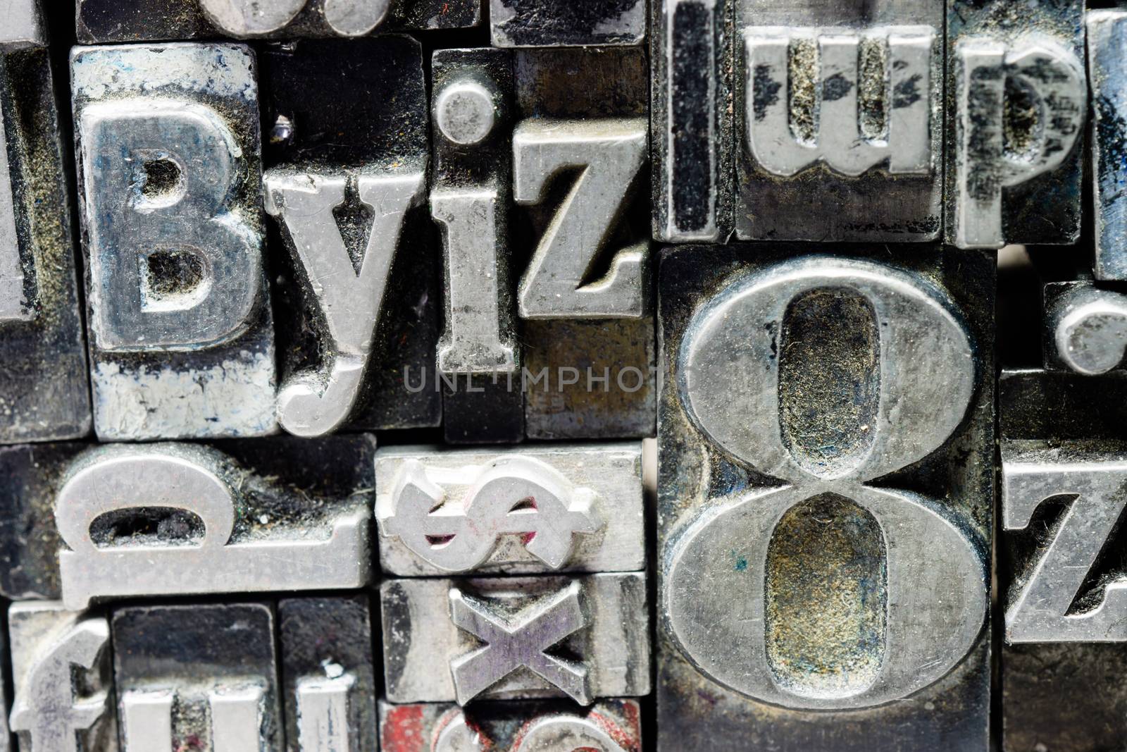 Metal Type Printing Press Typeset Obsolete Typography Text Letter by ChrisBoswell