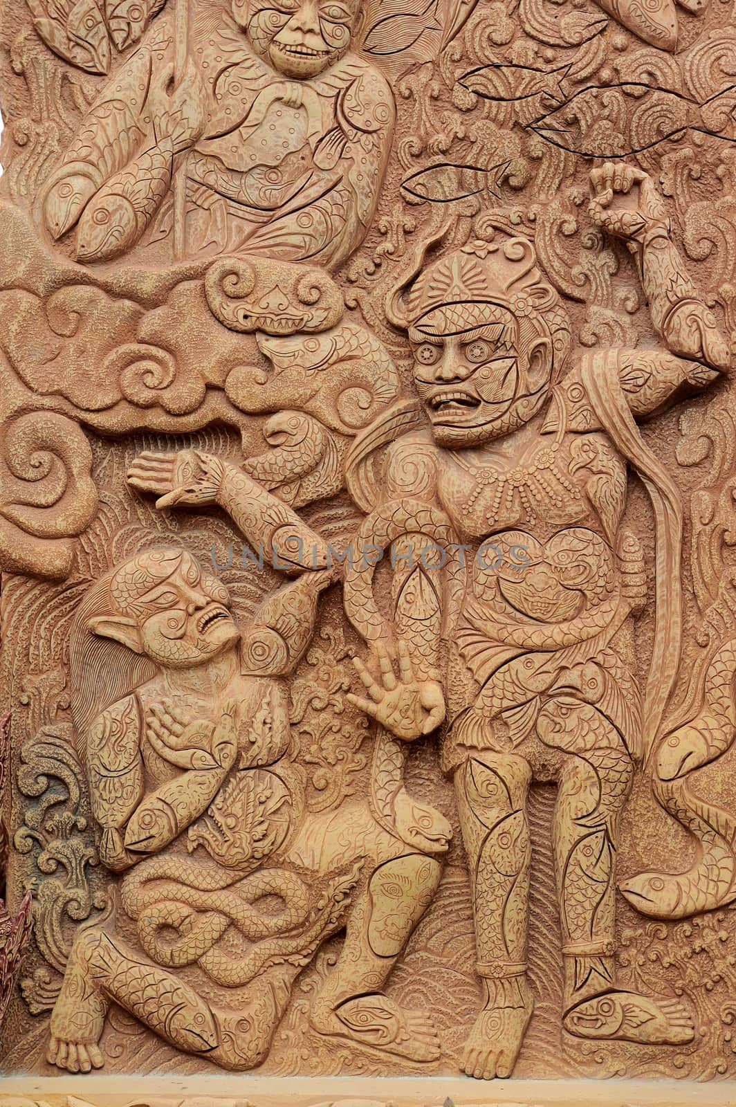 wall mold Thai art