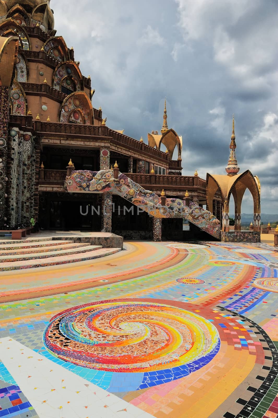 Colourful temple in Thailand