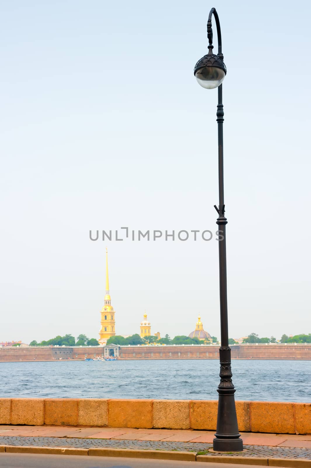 view of the Peter and Paul fortress across the river Neva by kosmsos111