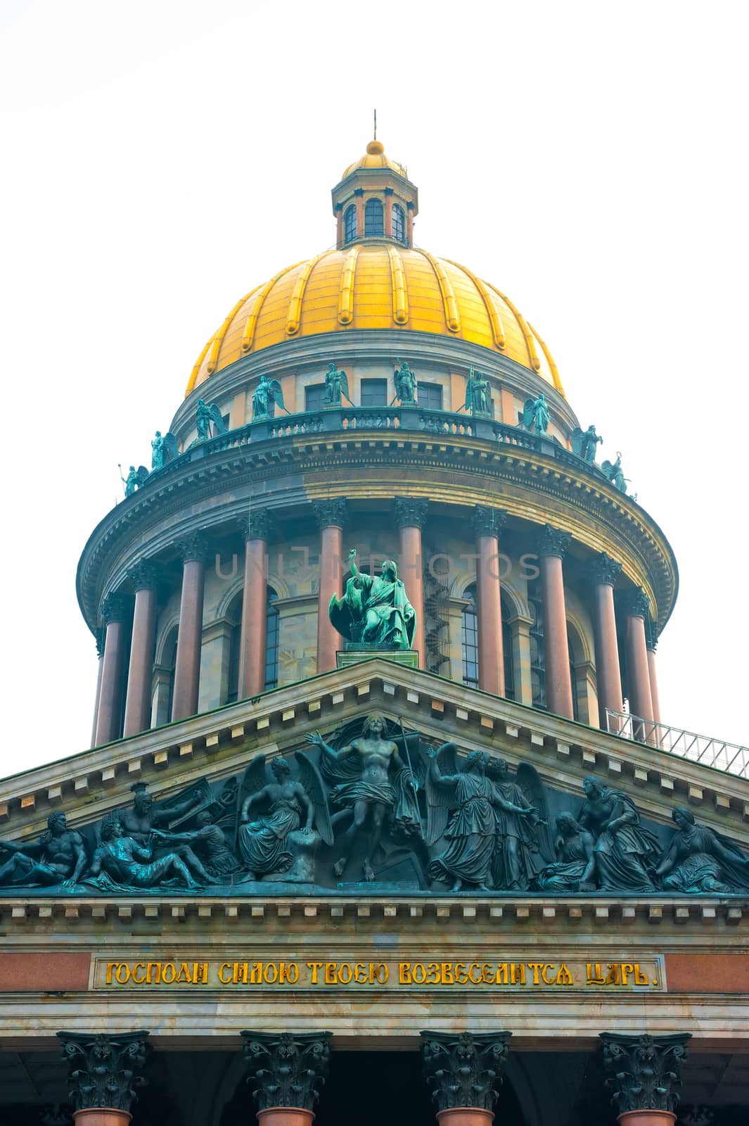 Dome of St. Isaac's Cathedral in St. Petersburg