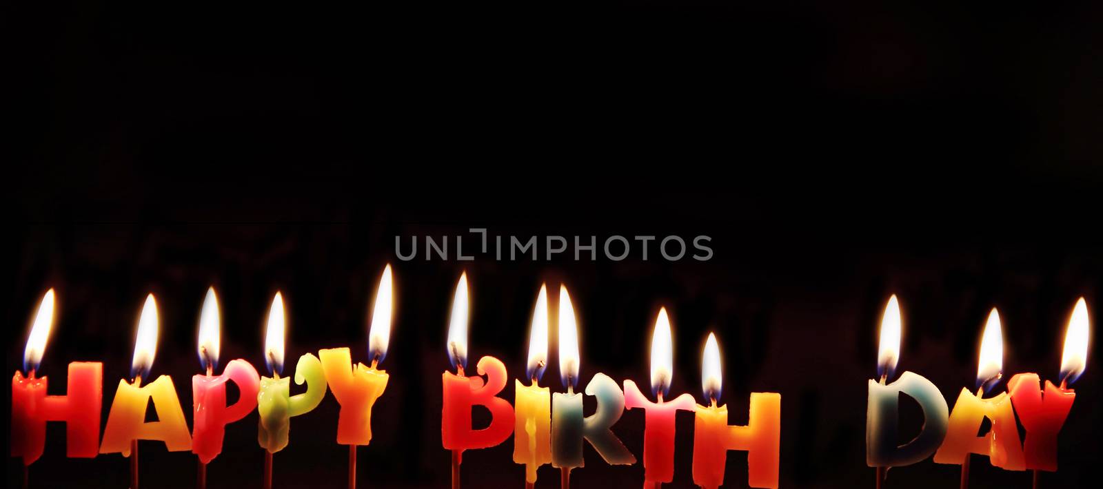 Happy birthday candles  by wyoosumran