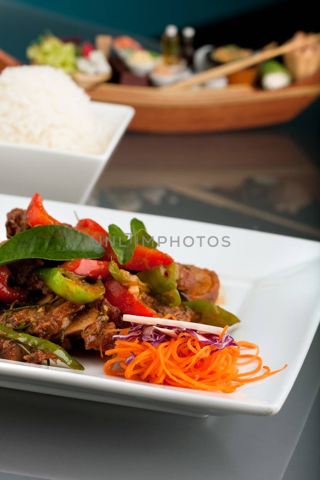 Thai Chile Basil Duck by graficallyminded