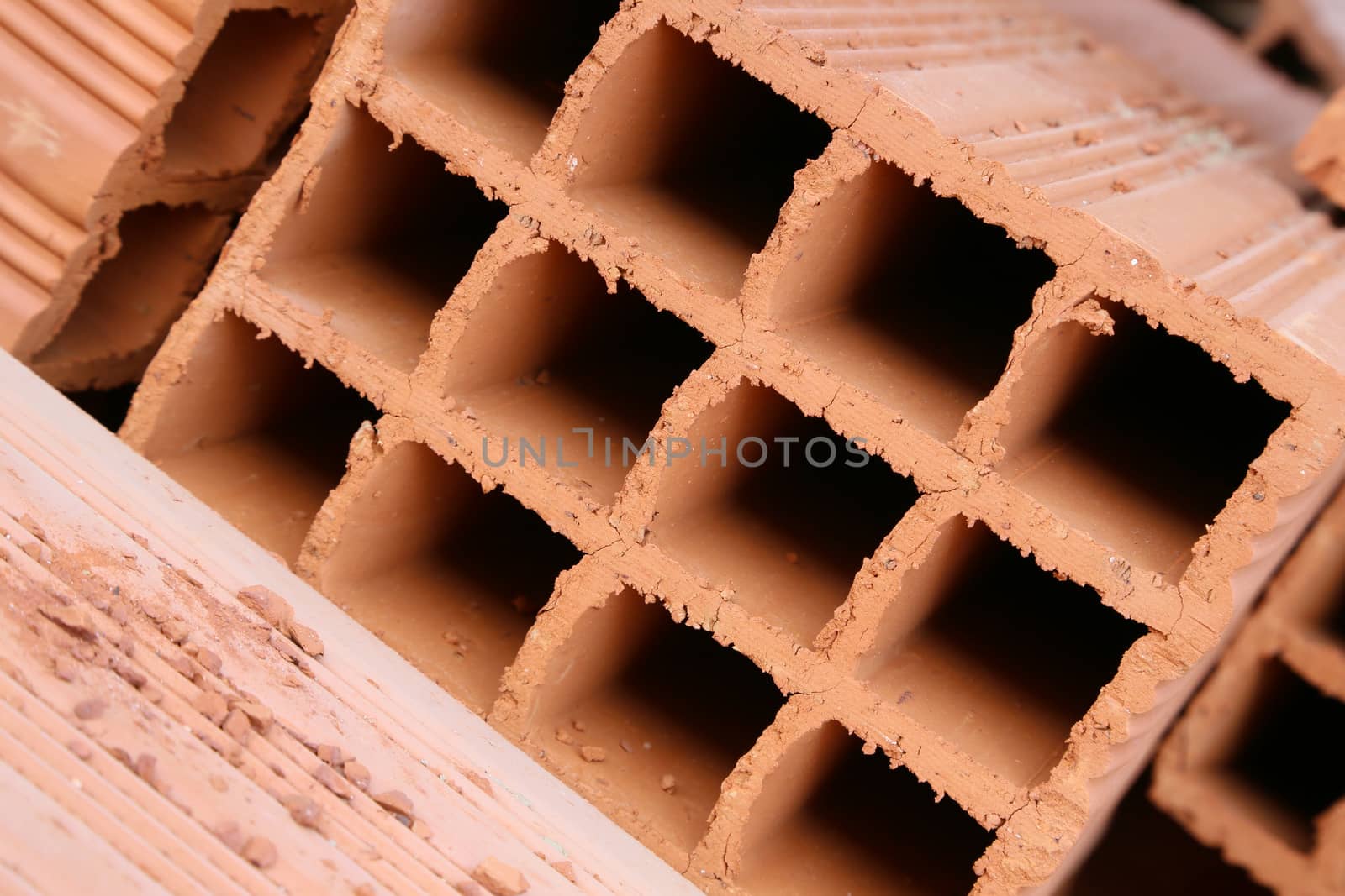 Hollow clay brick by tolikoff_photography