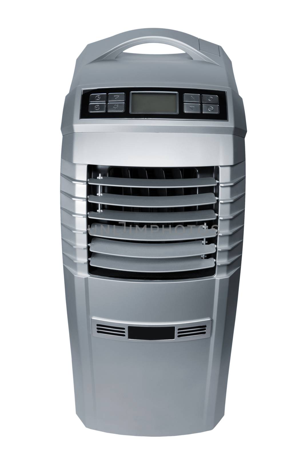 The modern mobile air-conditioner on a white background