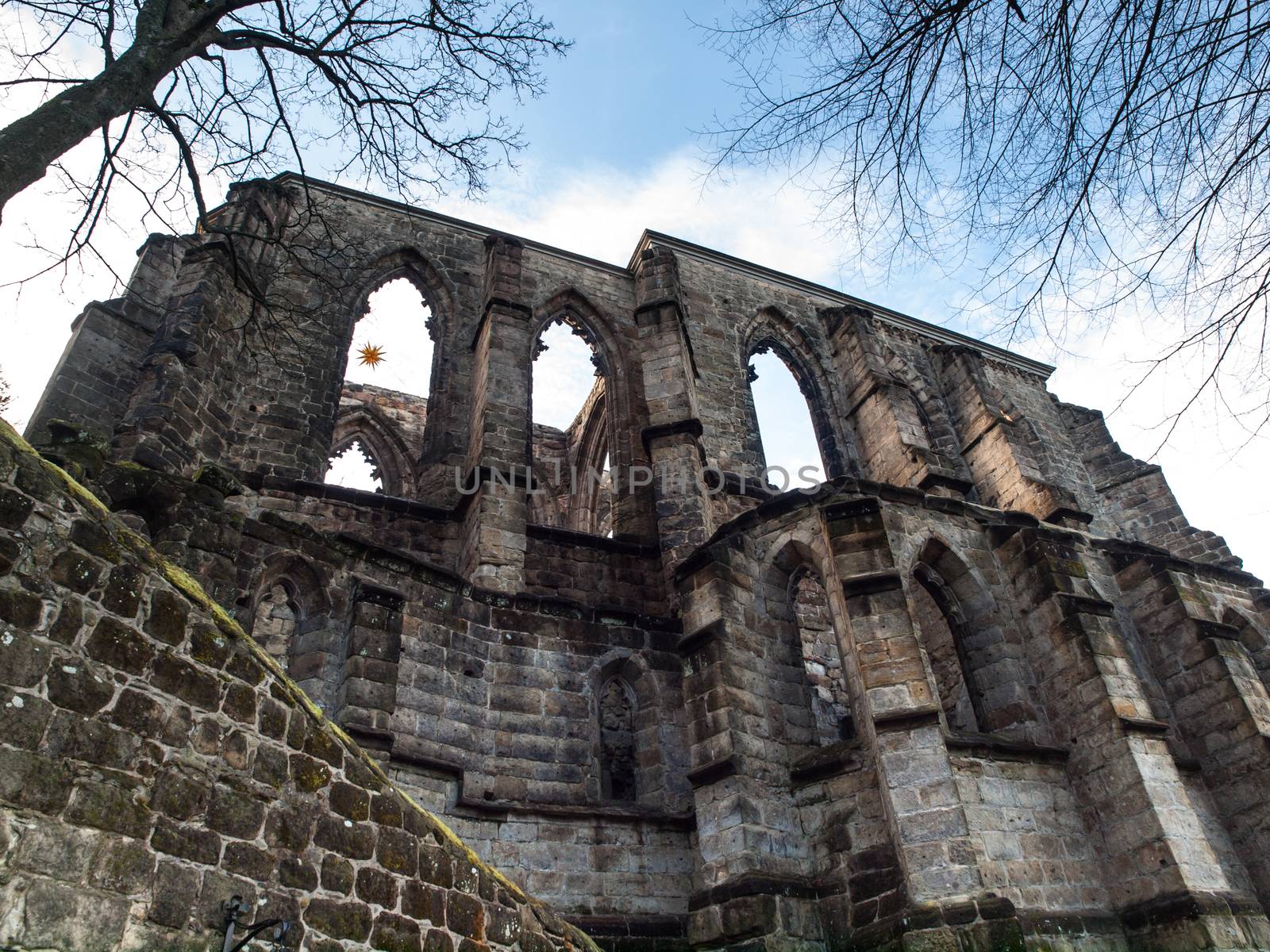 Ruins of Oybin monastery in Saxony (Germany)