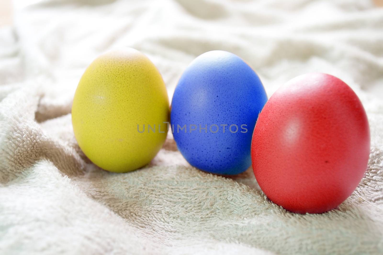 Colorful eggs by apichart