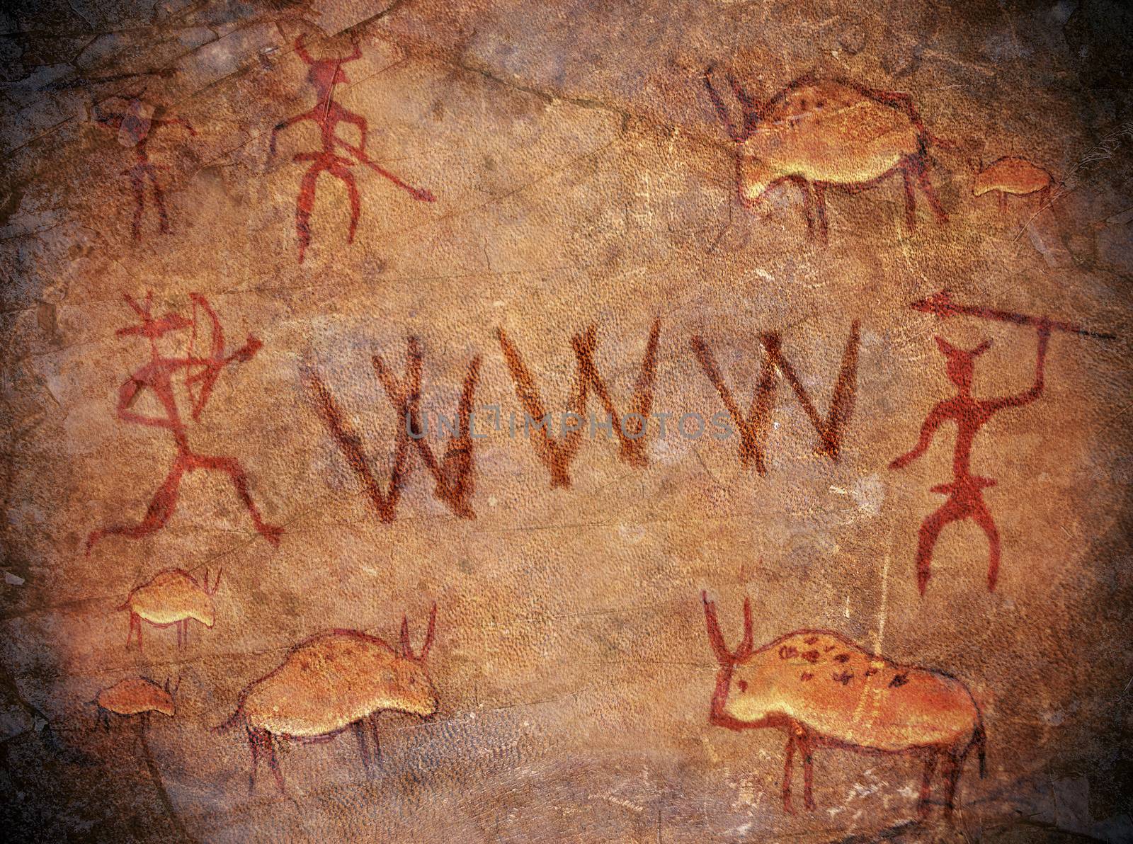 prehistoric world wide web cave paint by sette