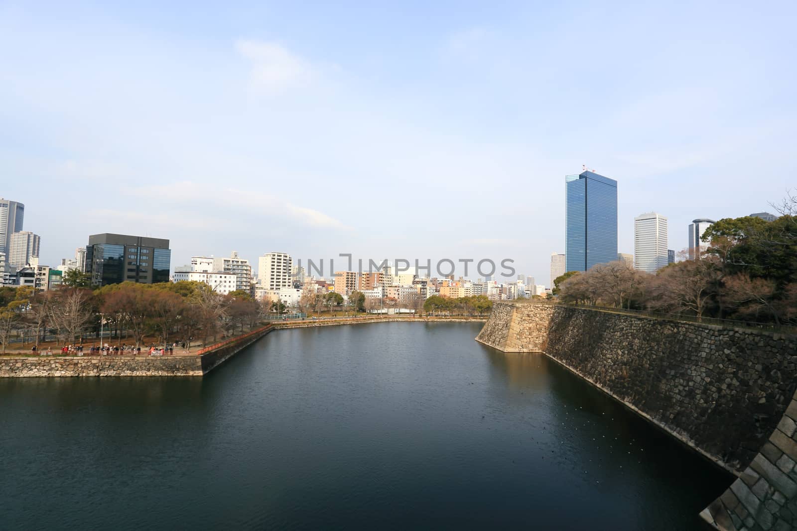 a wide view of osaka city   by rufous