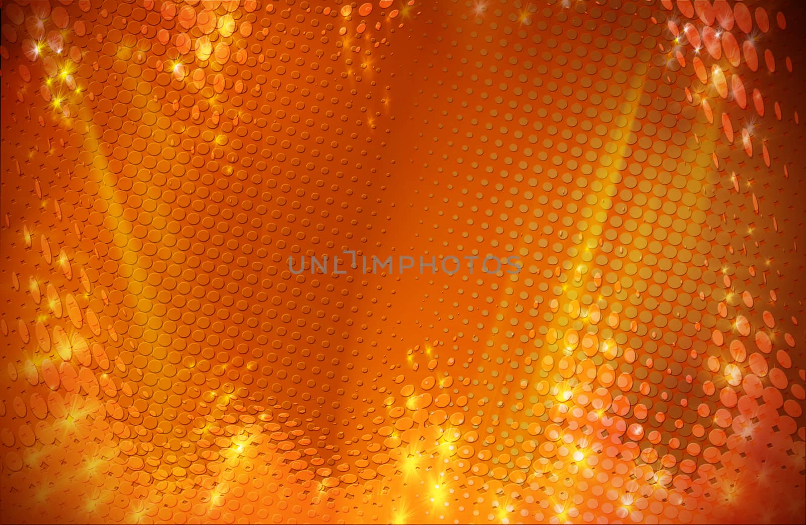 golden abstract background with dots