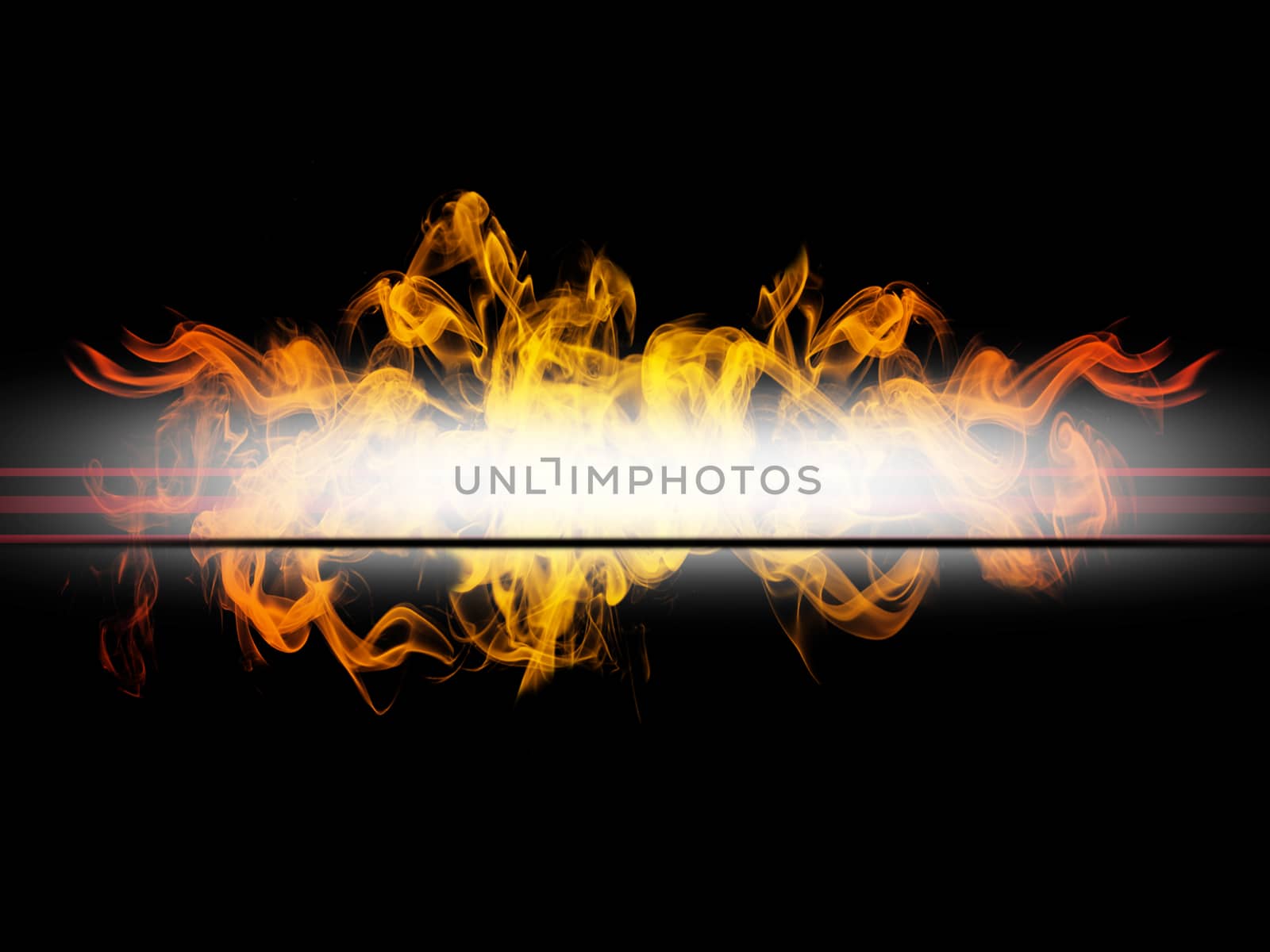 abstract background with flames and copyspace