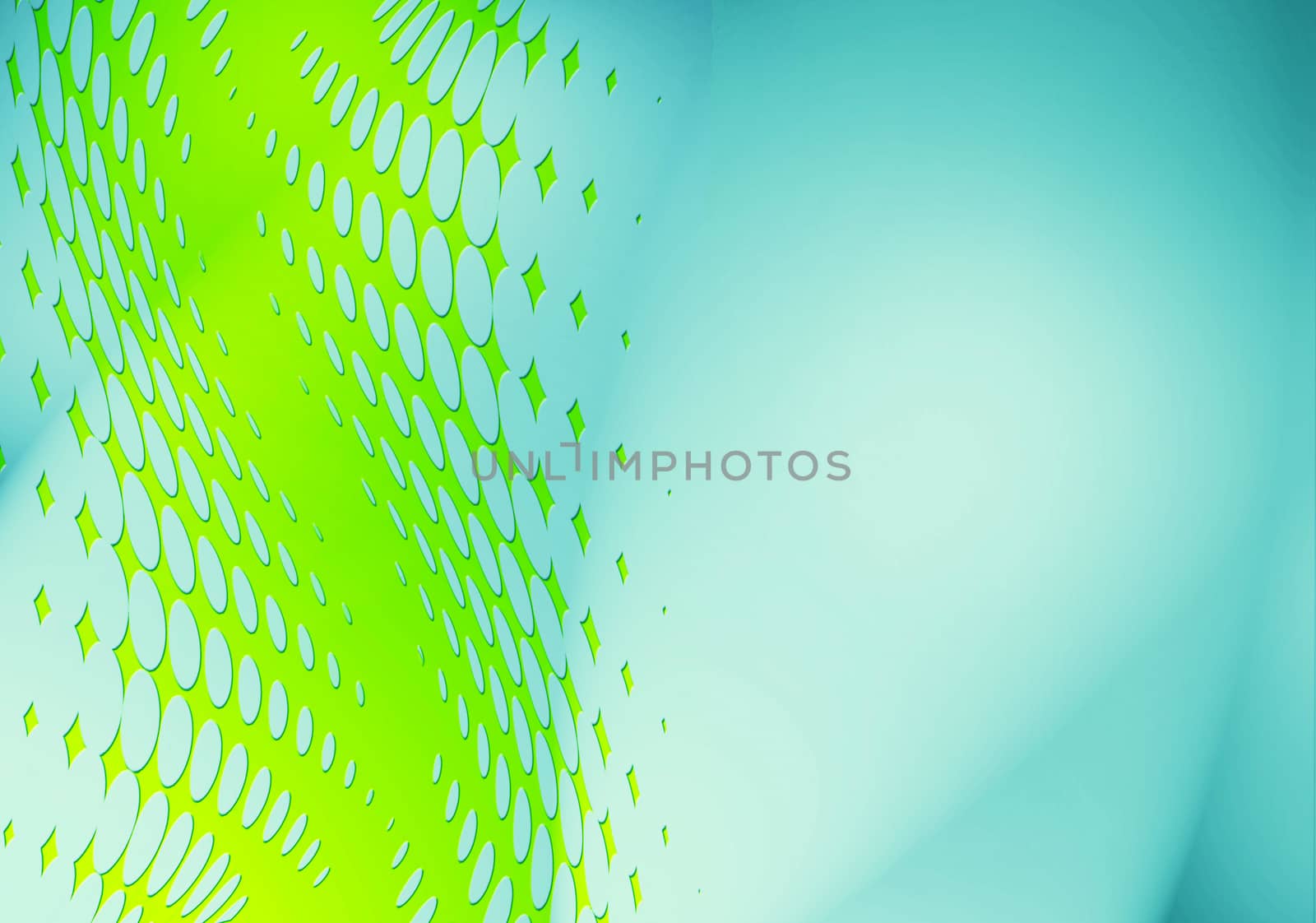 blue and green abstract background with ornamental dots