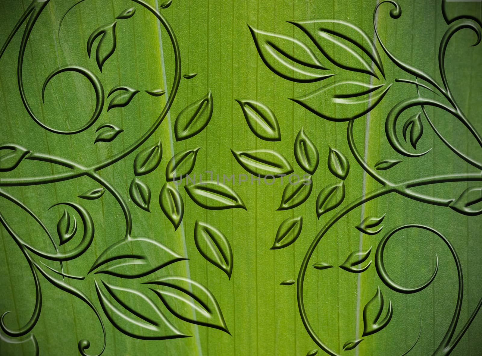 green floral abstract background