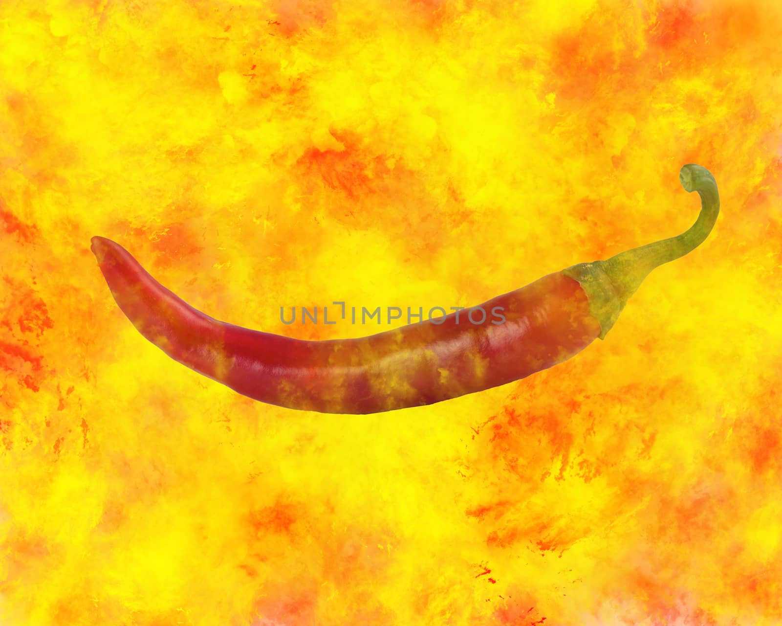 burning red pepper