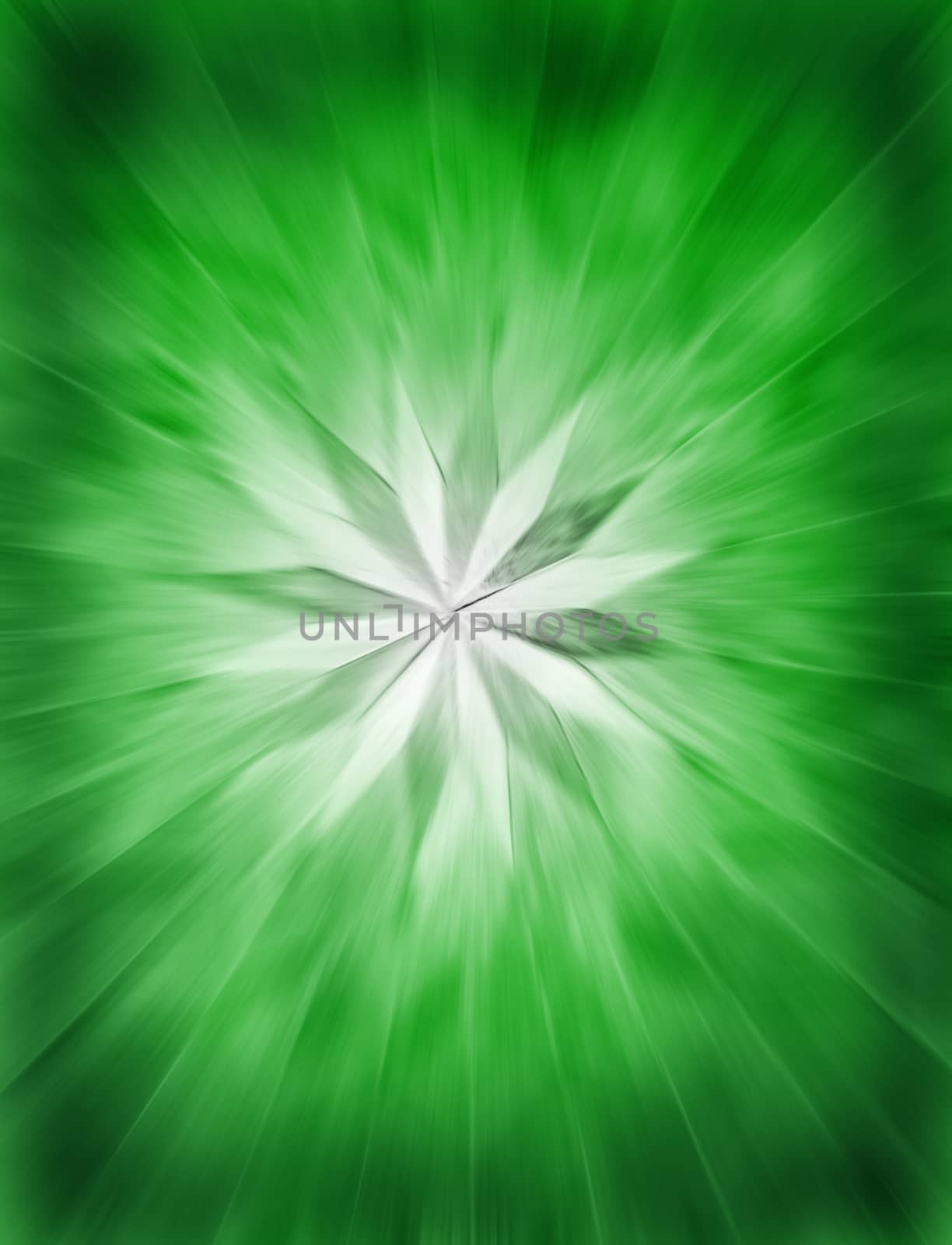 green abstract background with star