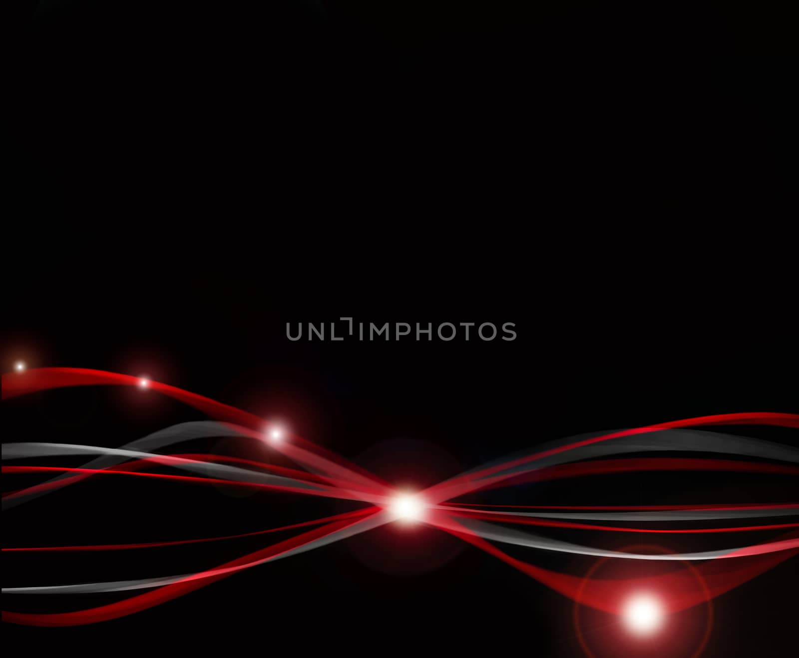 abstract background with red and white stripes and lights