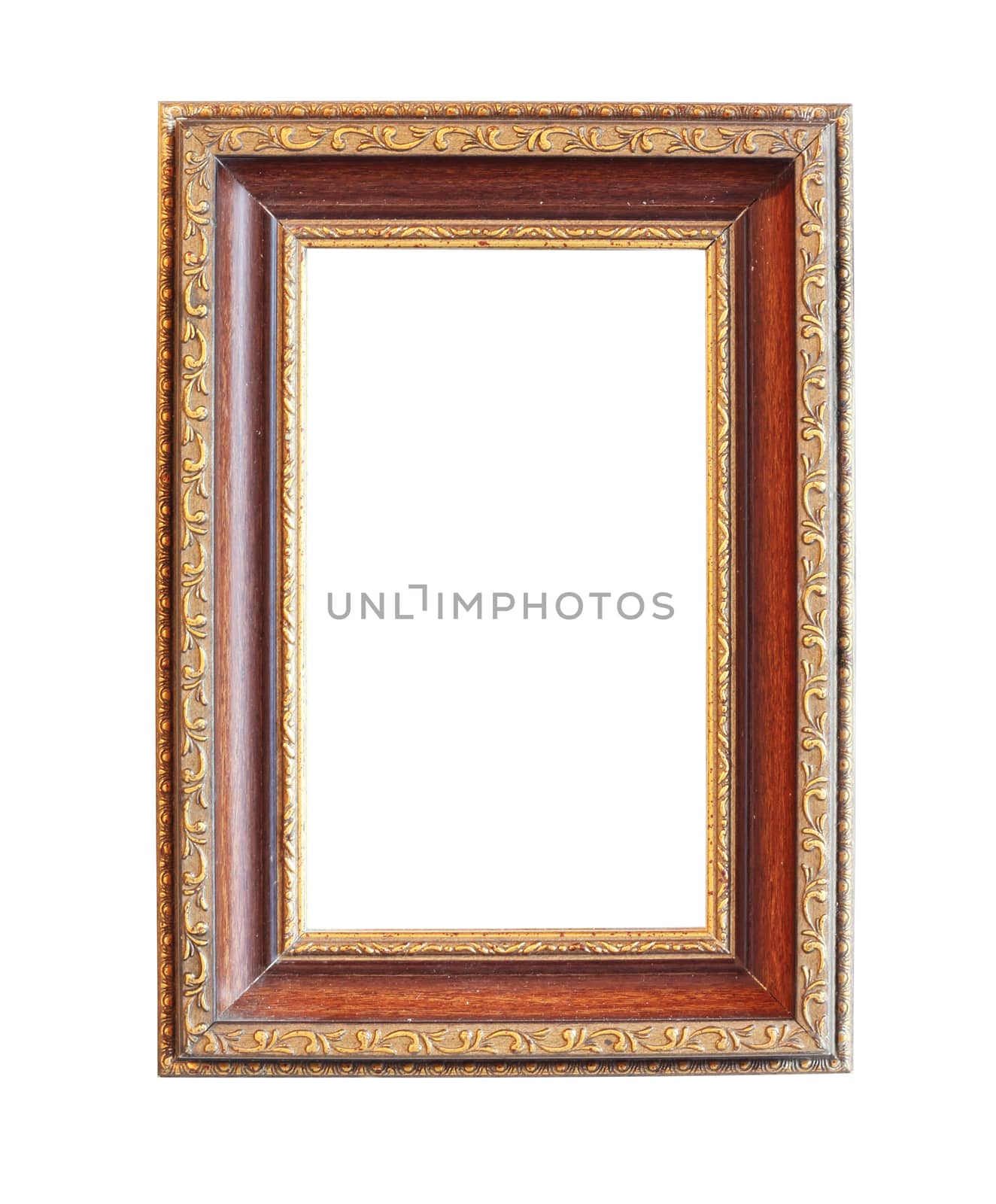 Vintage wood photo frame by wyoosumran