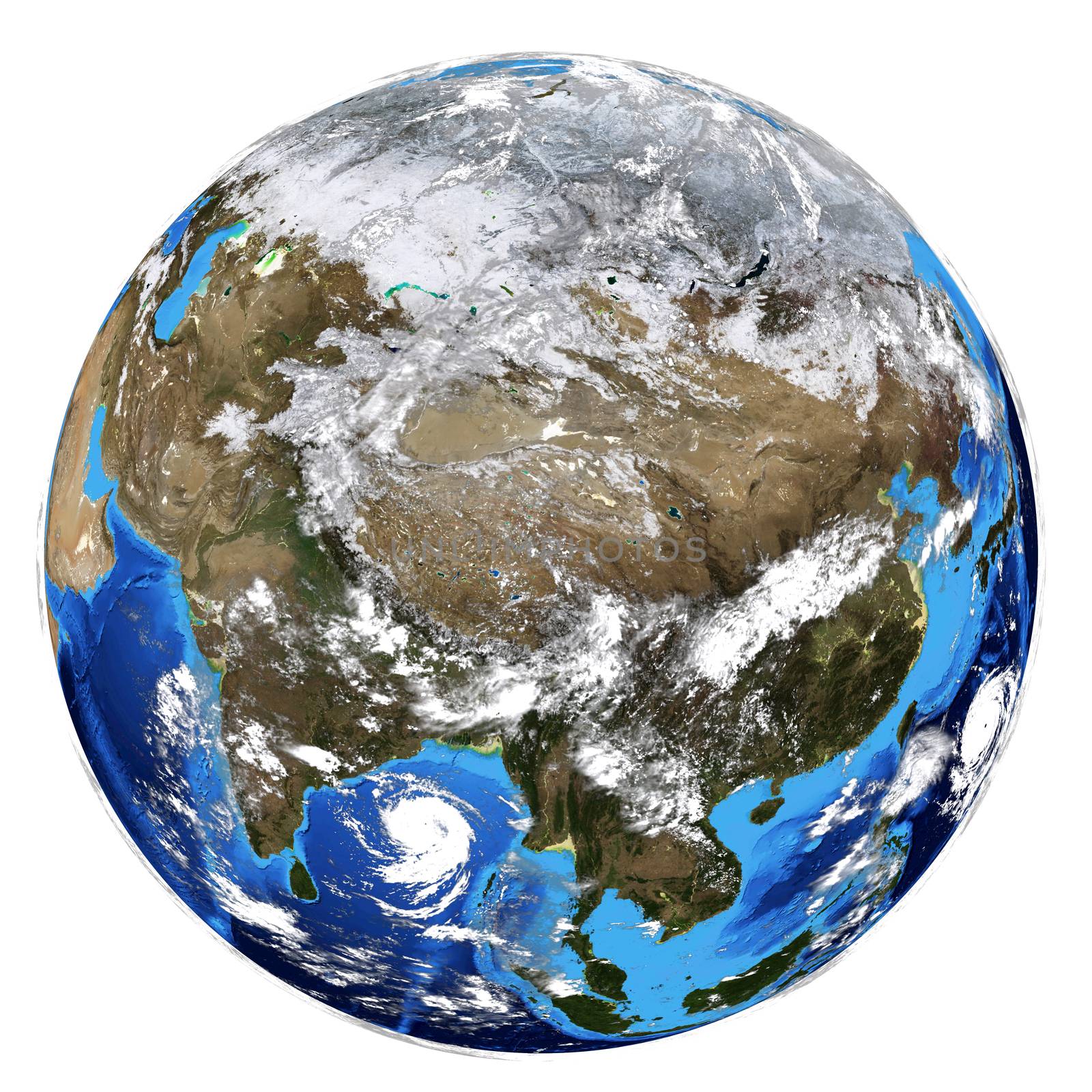 Photorealistic Earth. Elements of this image are furnished by NASA