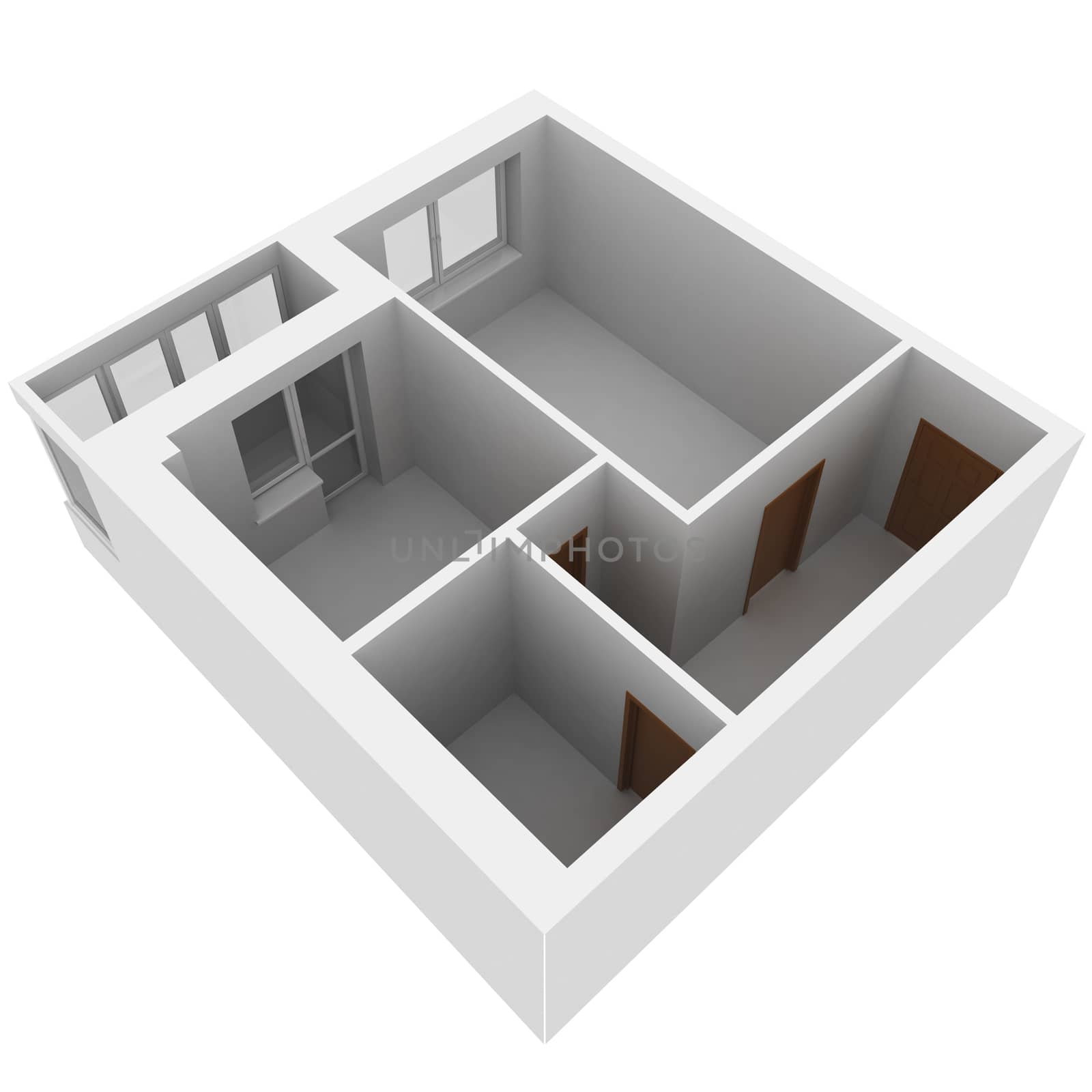 3d apartment plan by cherezoff
