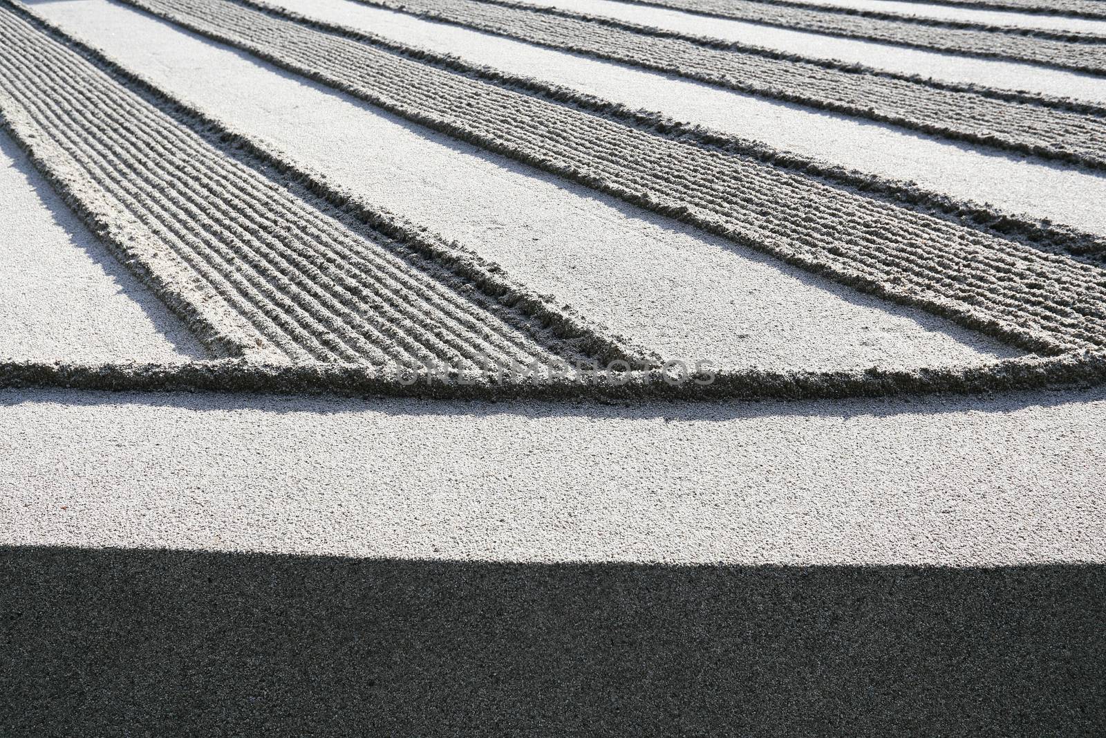 Ginshadan sand pattern representing the sea, Ginkakuji zen garden, Kyoto, Japan