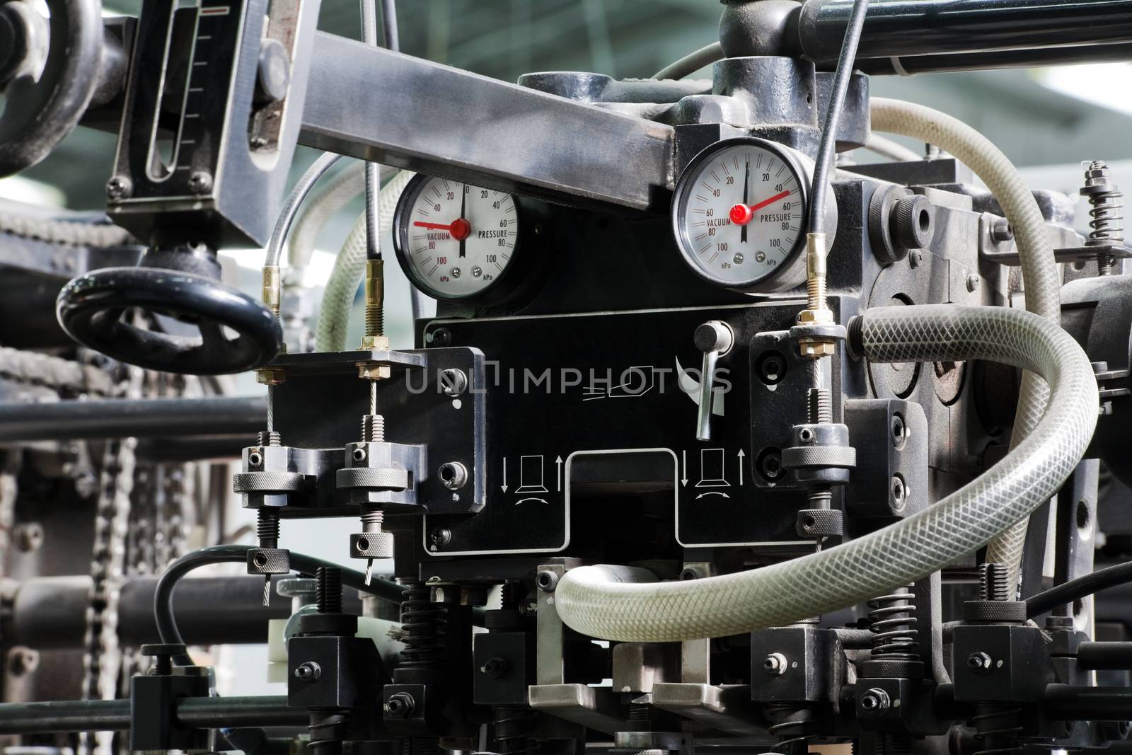 The equipment for a print in a modern printing house