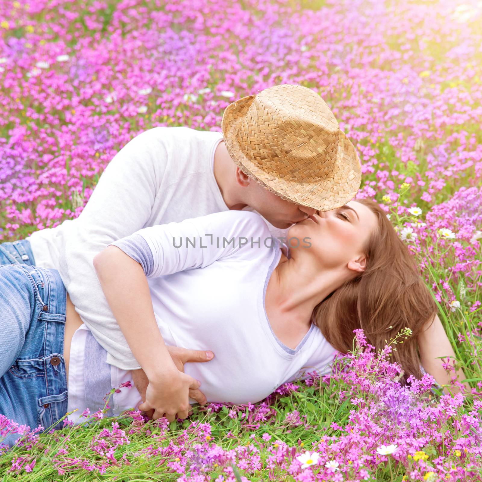Romantic kisses outdoors by Anna_Omelchenko