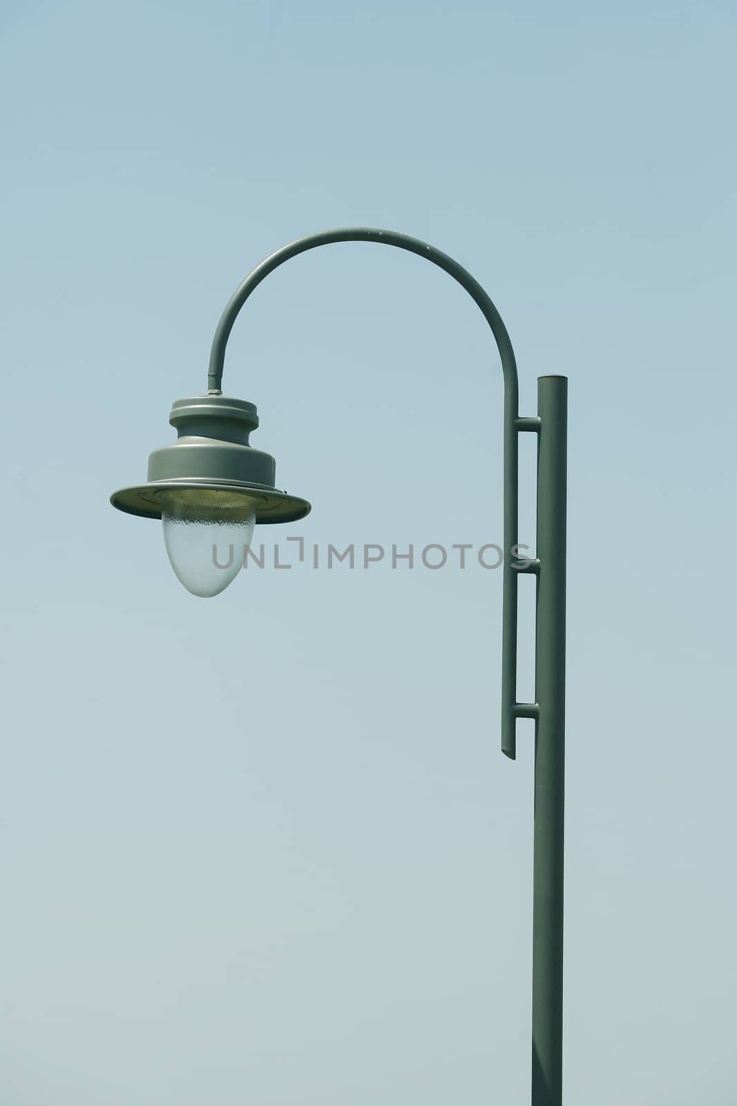 Streetlight with blue sky