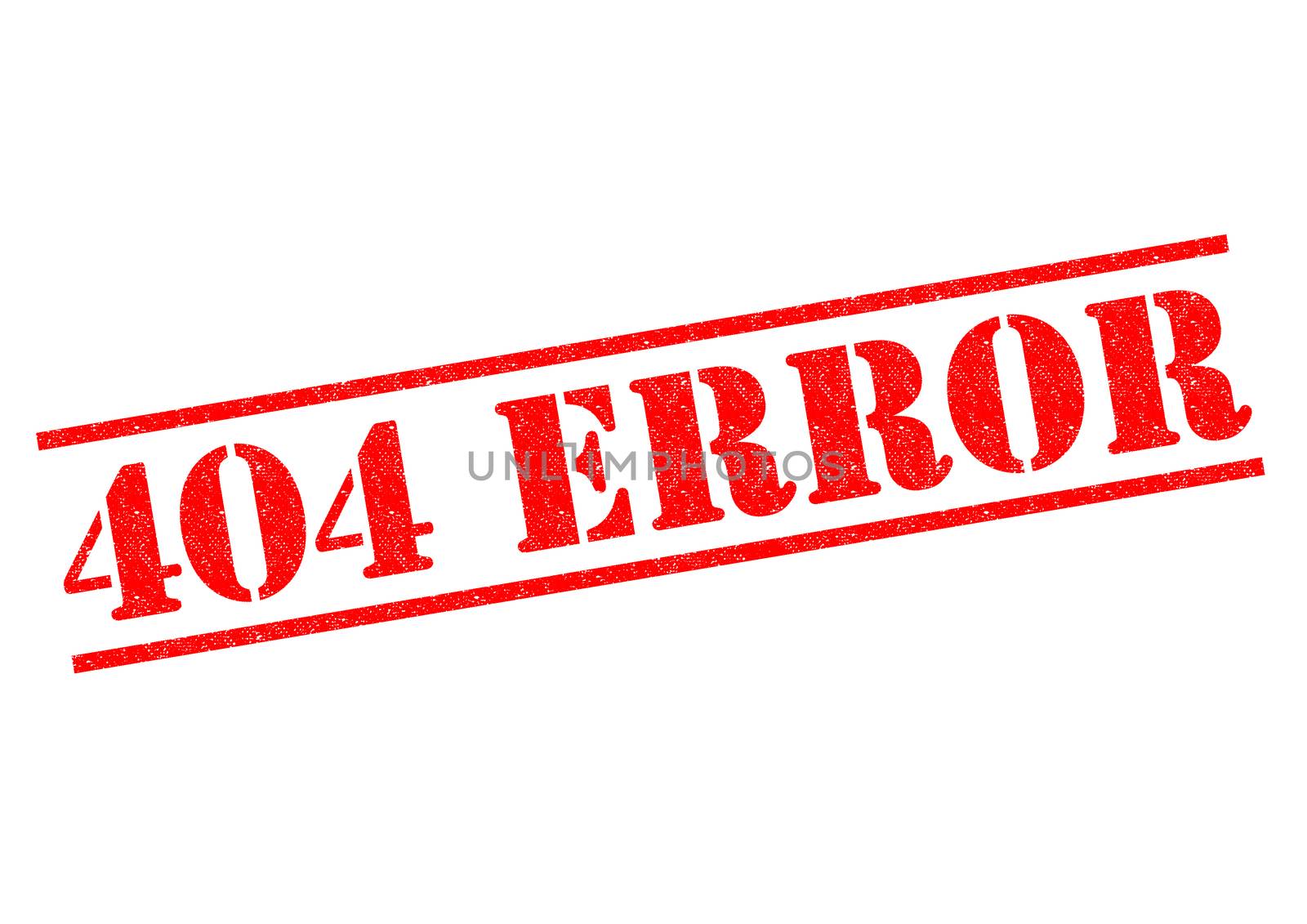 404 ERROR red Rubber Stamp over a white background.