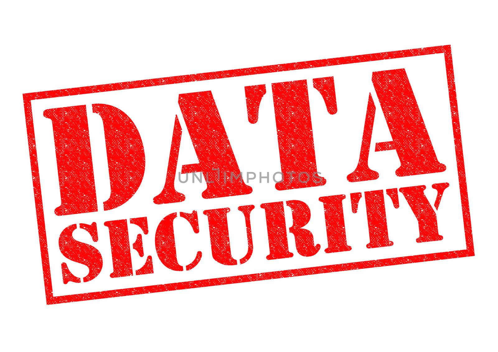 DATA SECURITY red Rubber Stamp over a white background.