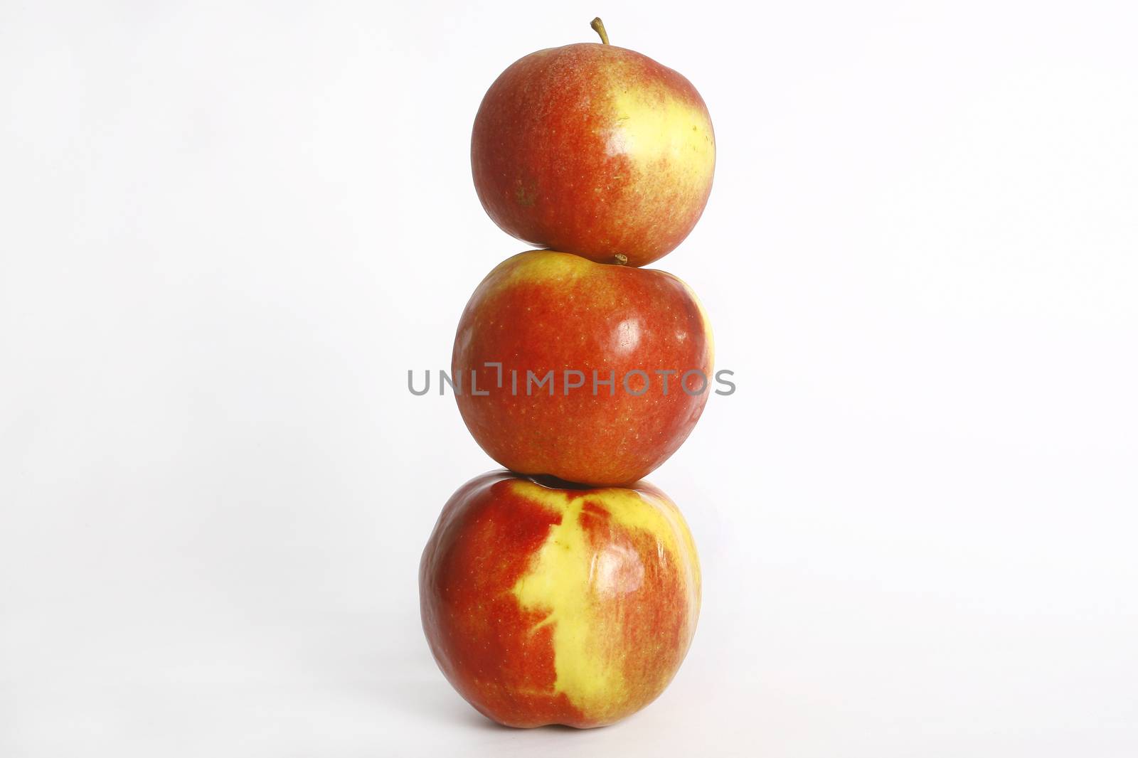 Fresh ripe apple isolated on white background