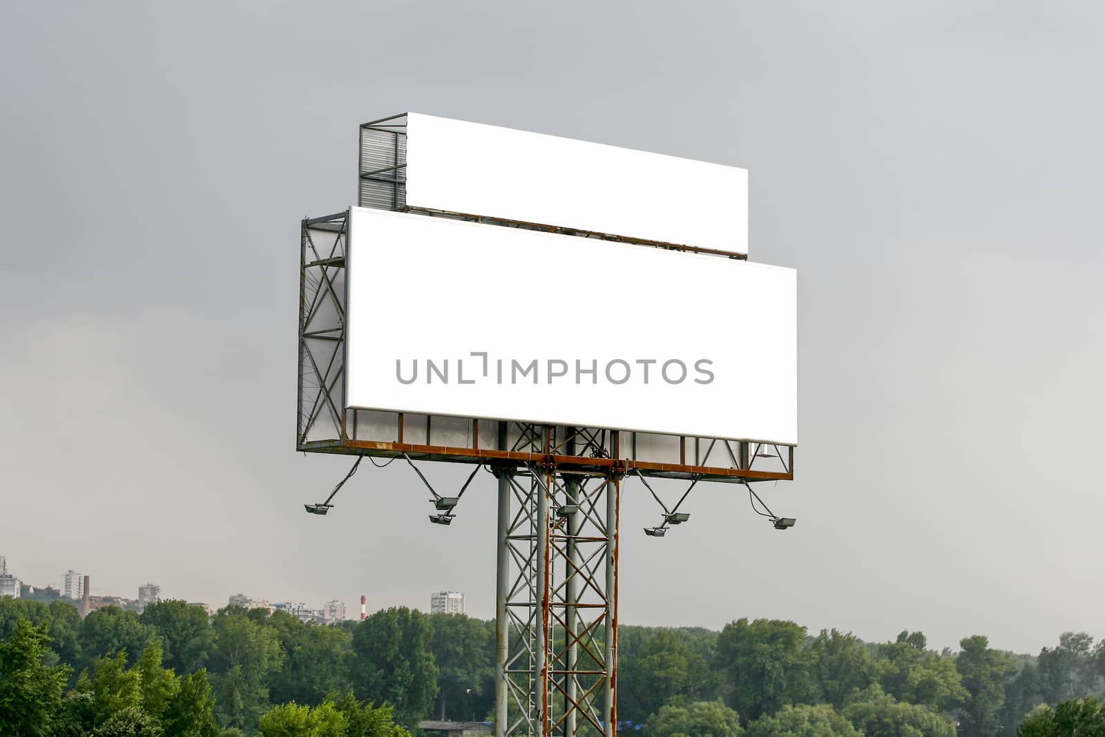 empty billboard in the sity for your ad