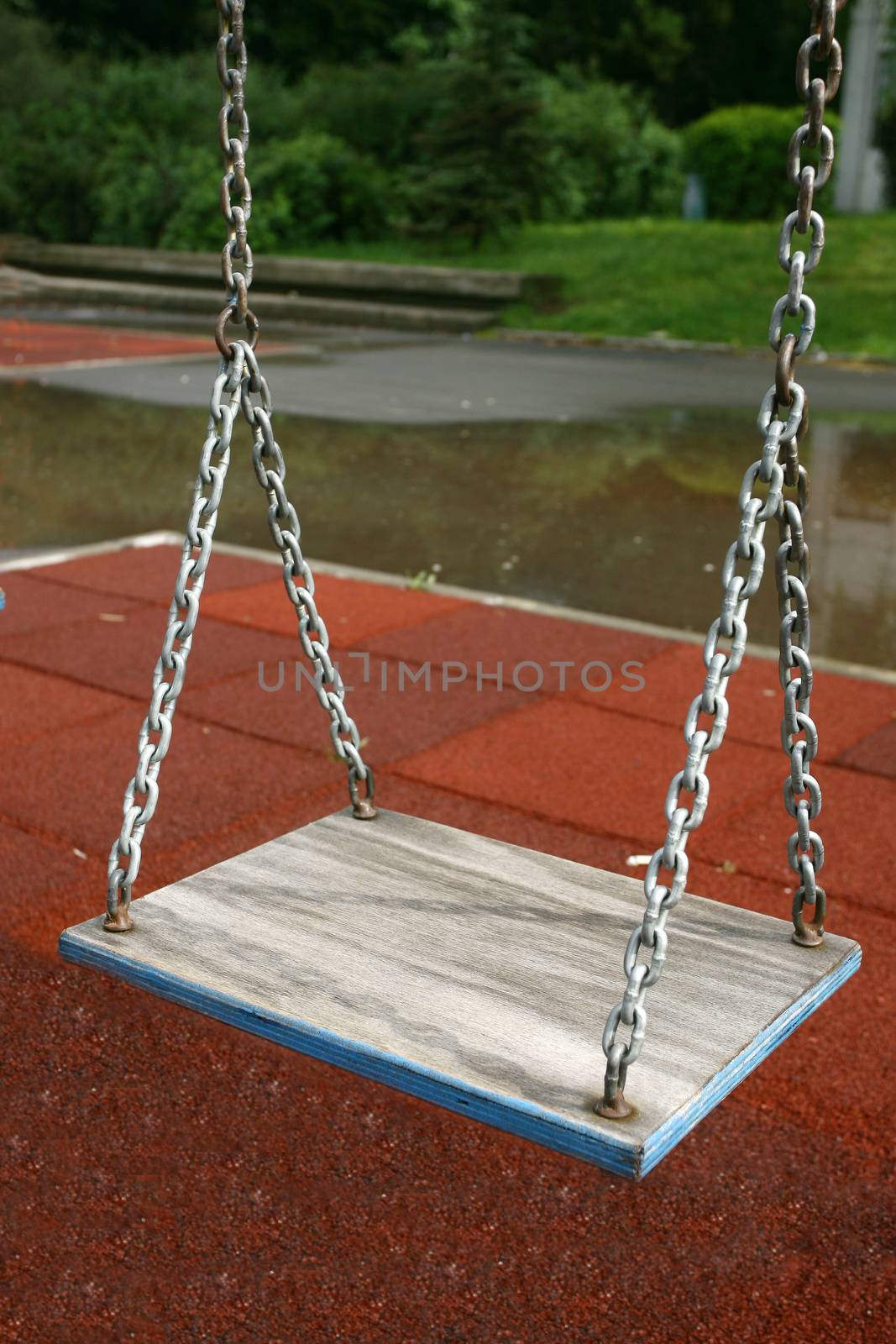 playground children's child chain swings on summer kids playgrou by nemar74