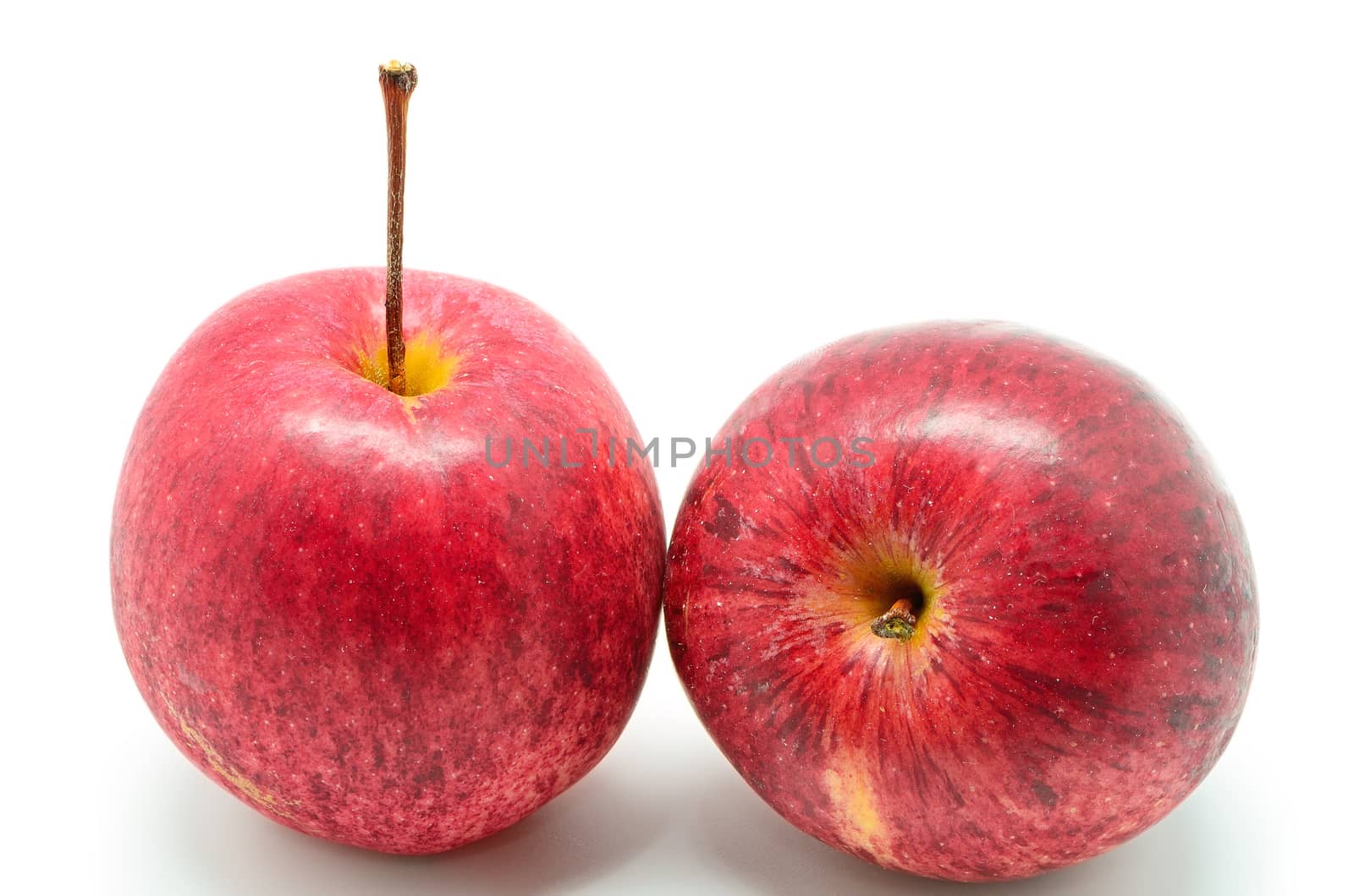 Red apple, isolated on a white background