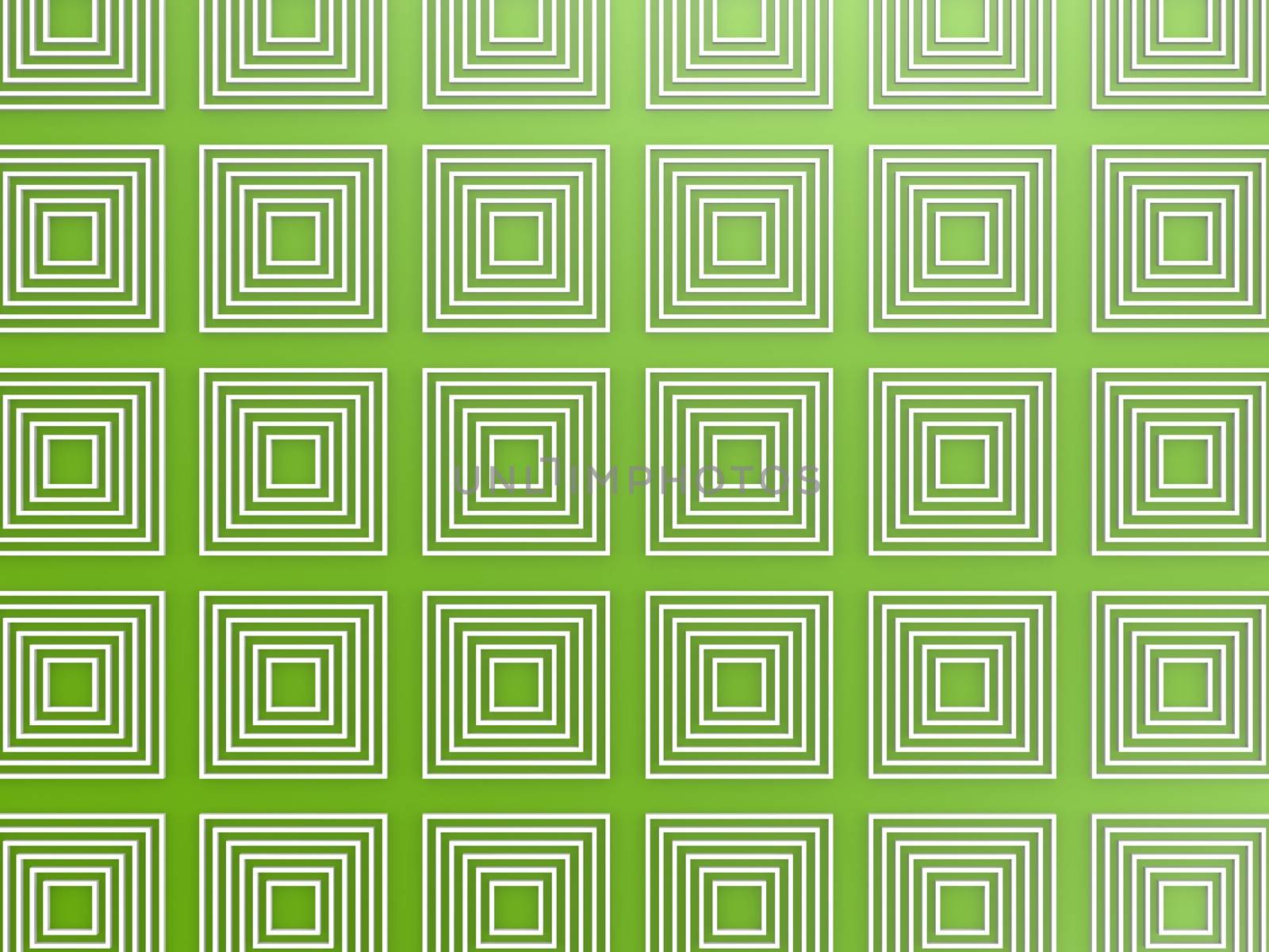 Green square pattern