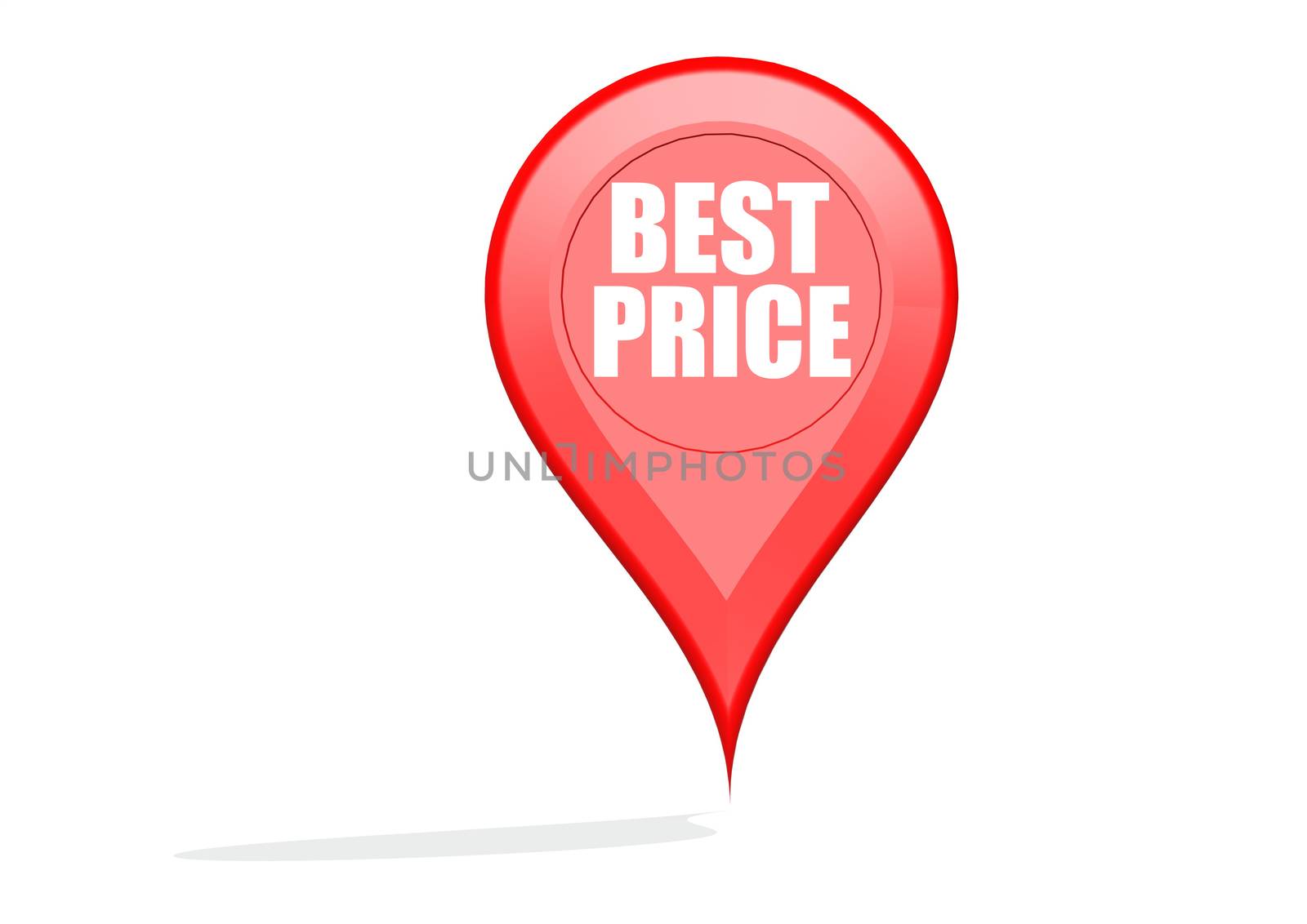 Best price pointer image with hi-res rendered artwork that could be used for any graphic design.
