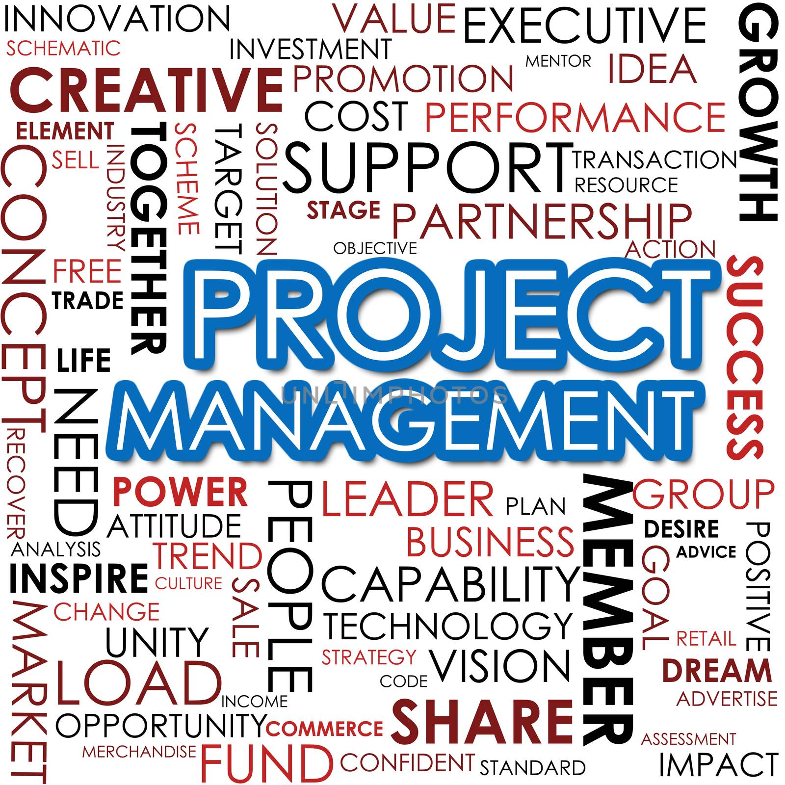 Project management word cloud by tang90246