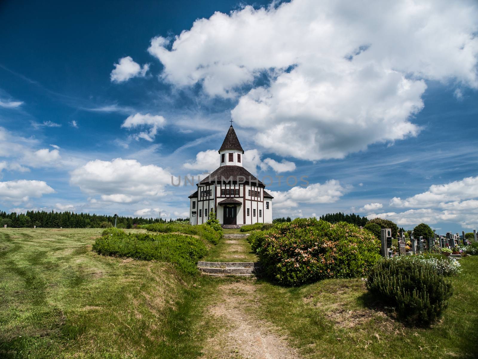 Catholic chapel in Korenov by pyty