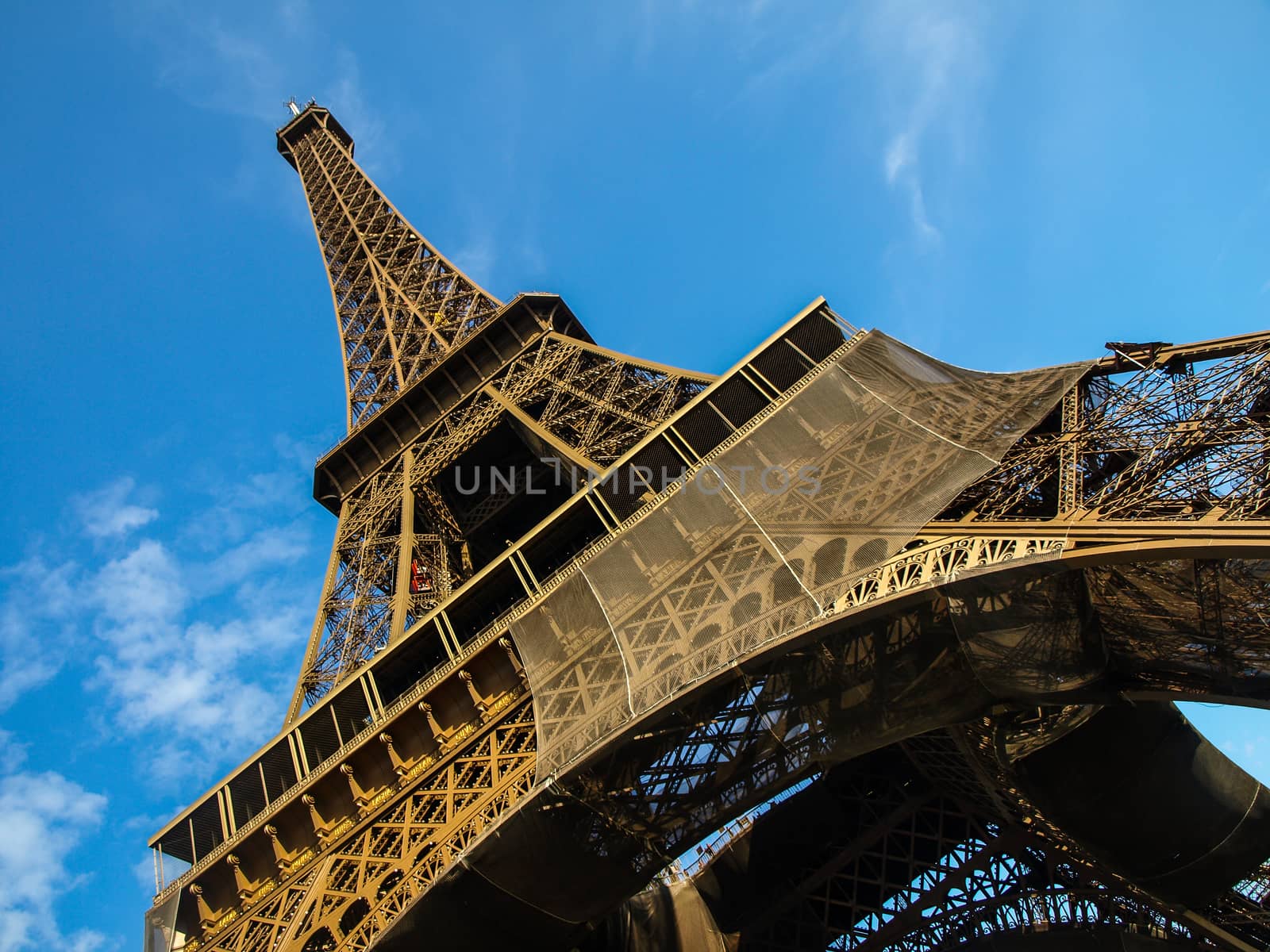 Eiffel tower in detail (Paris, France)