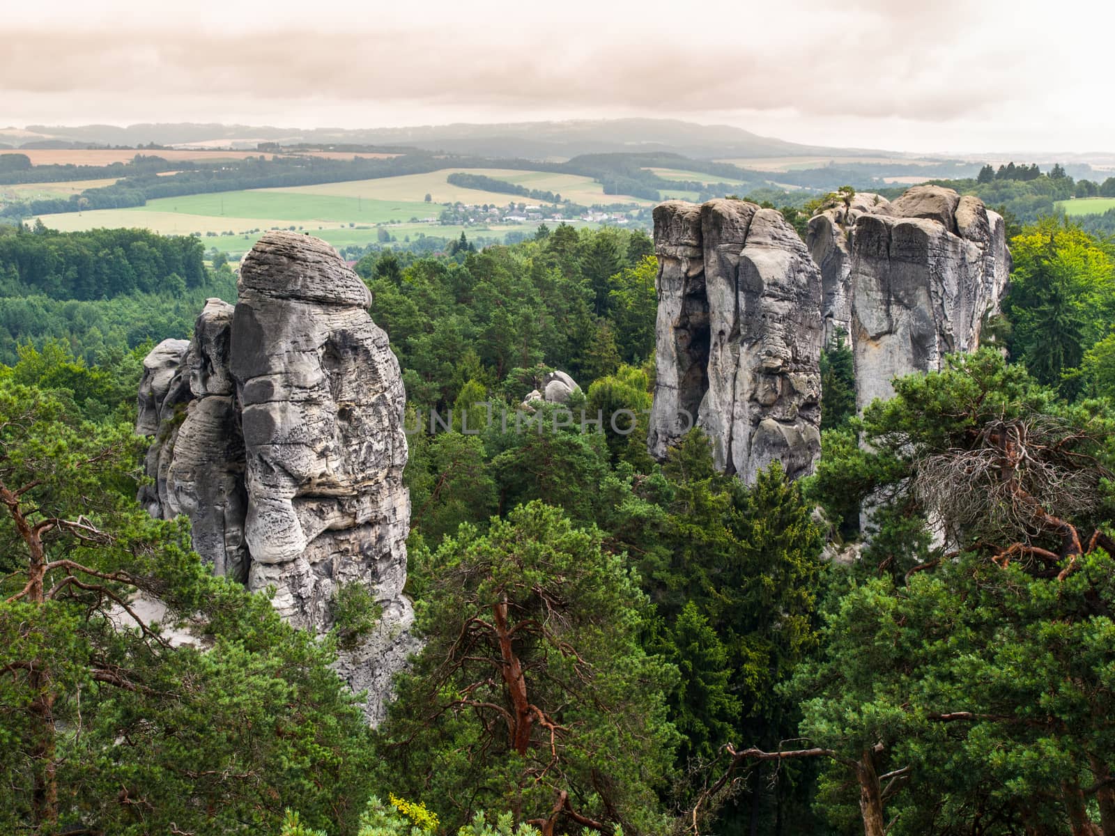 Sandstone formations in Bohemian Paradise (Czech Republic)